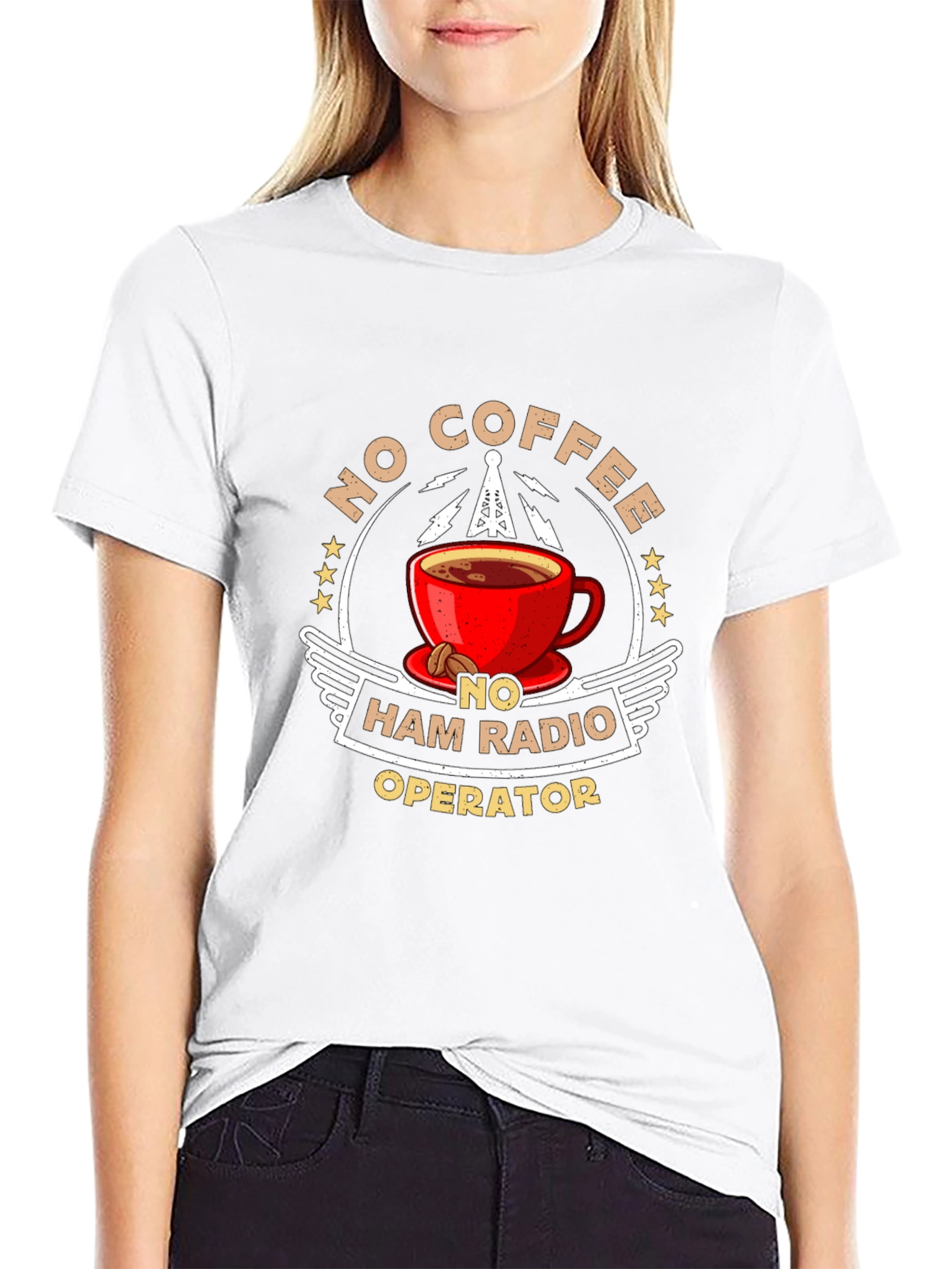 No Coffee No Ham Radio Operator T-Shirt