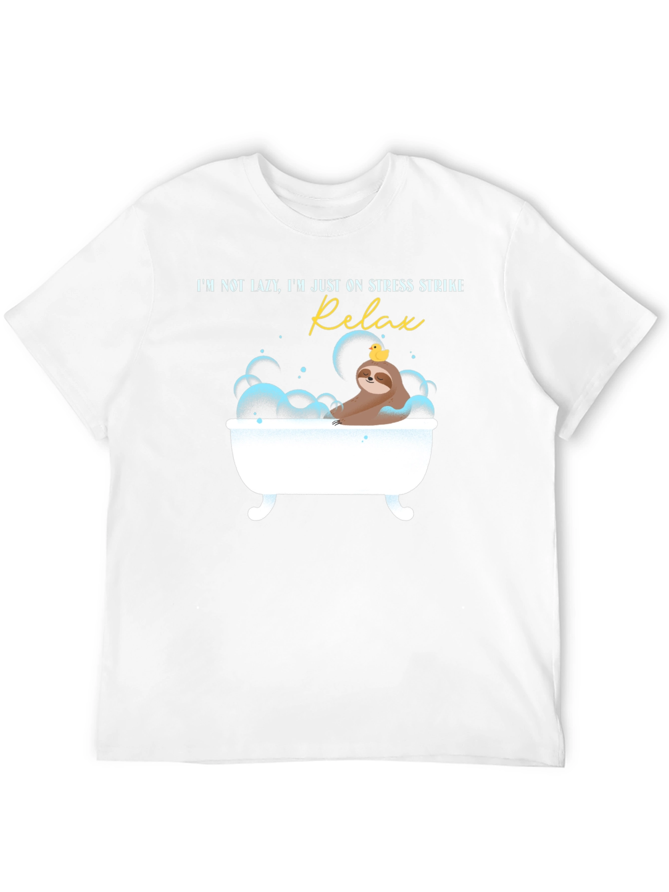 Relax Stress Strike Sloth Graphic T-Shirt