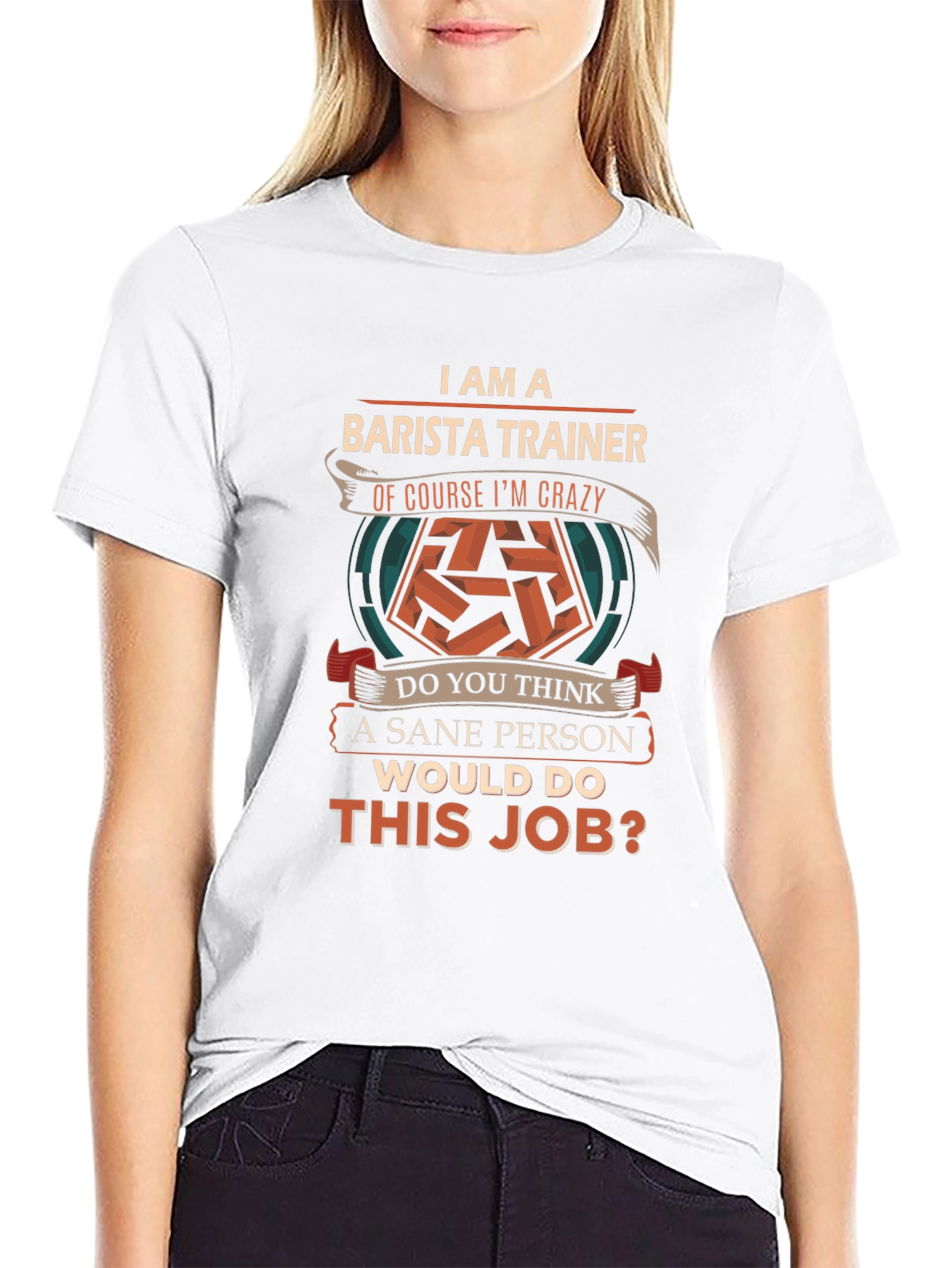 Barista Trainer T-Shirt - Crazy Barista Job Tee