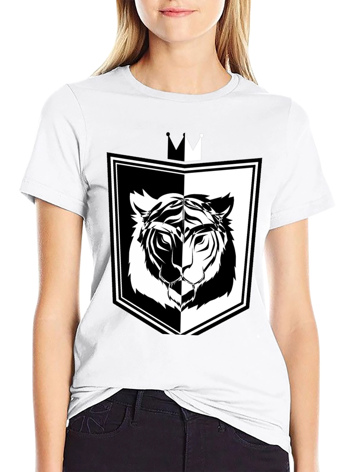 Tiger Shield Graphic Tee - Black
