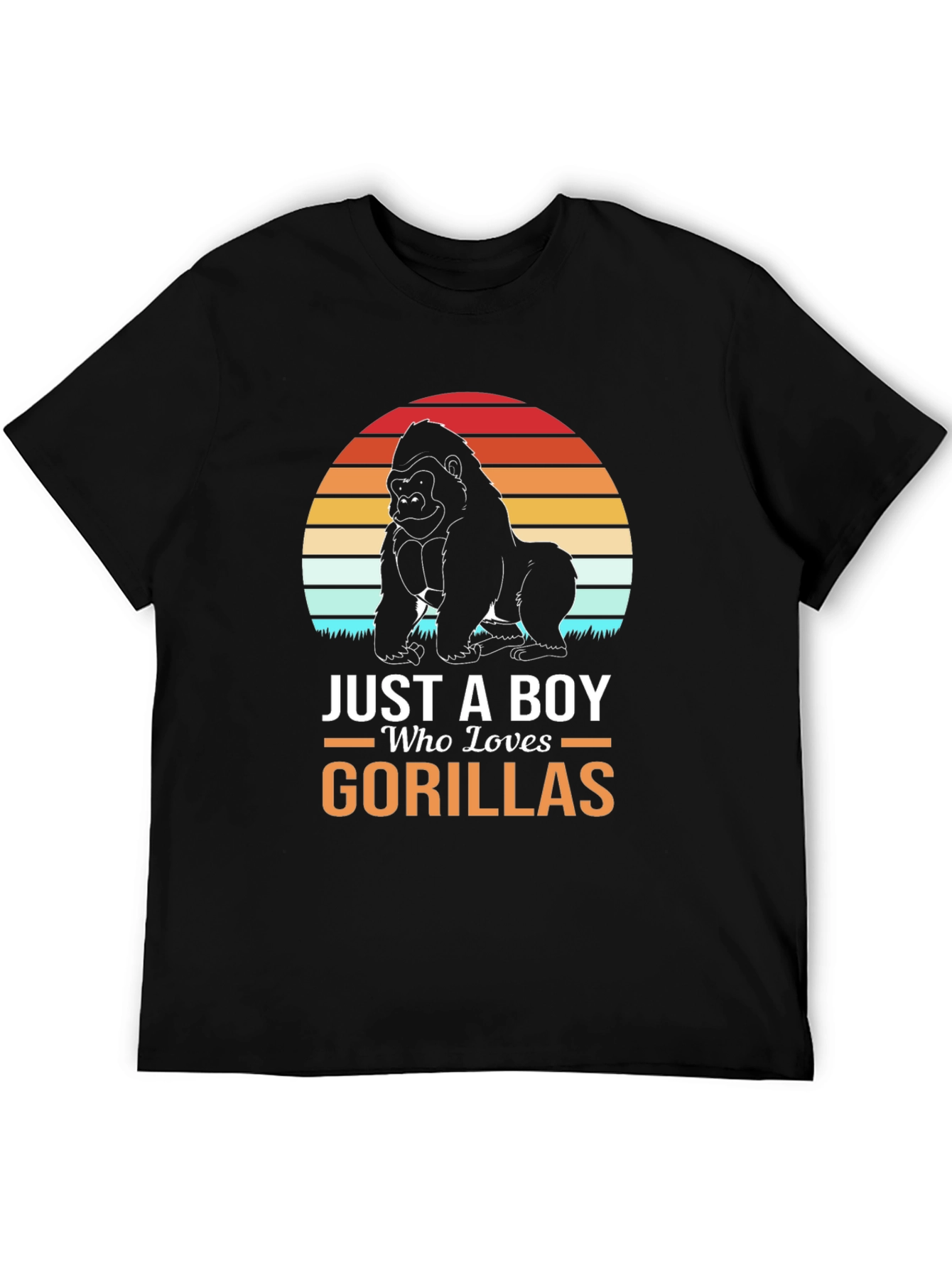 Just A Boy Who Loves Gorillas T-Shirt