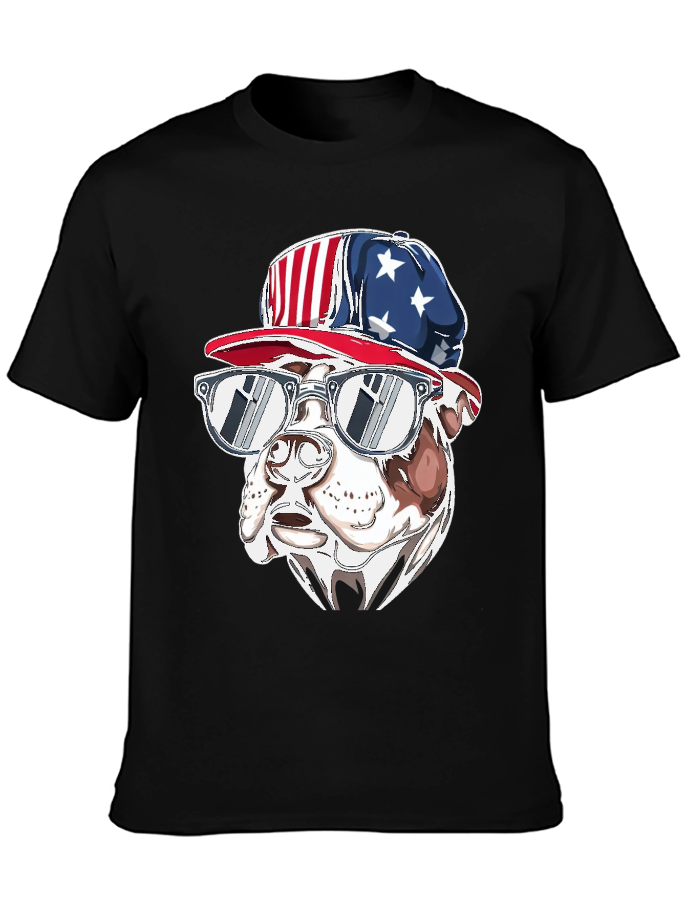 Patriotic Bulldog T-Shirt - USA Pride