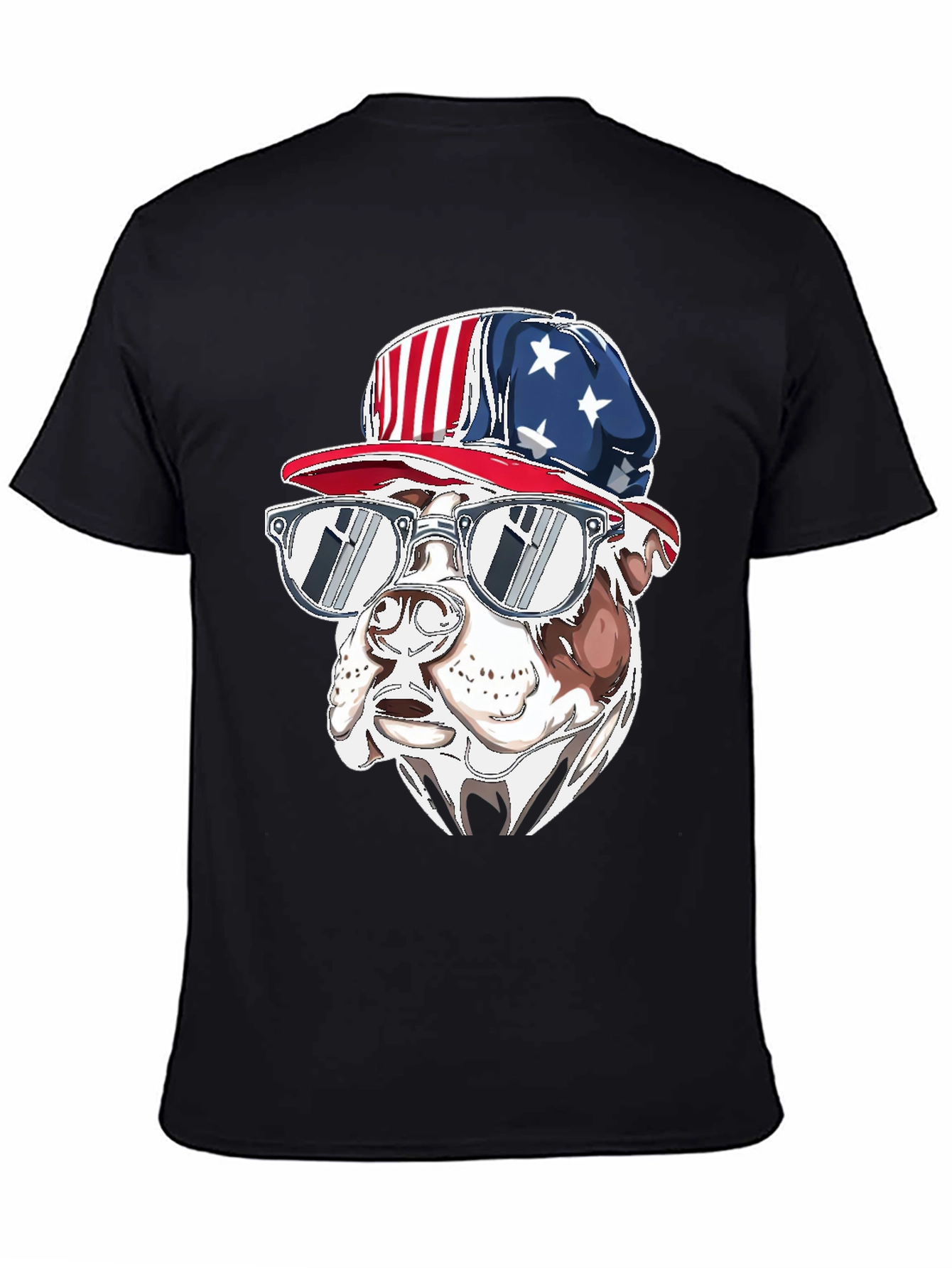 Patriotic Bulldog T-Shirt - USA Pride
