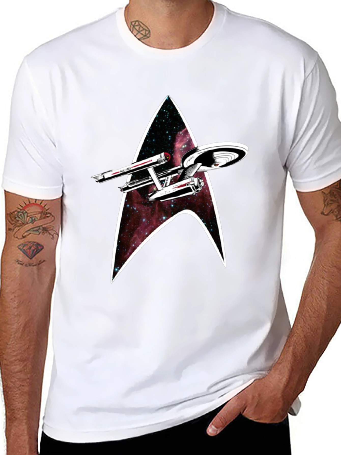 Star Trek Galaxy T-Shirt - Boldly Go!