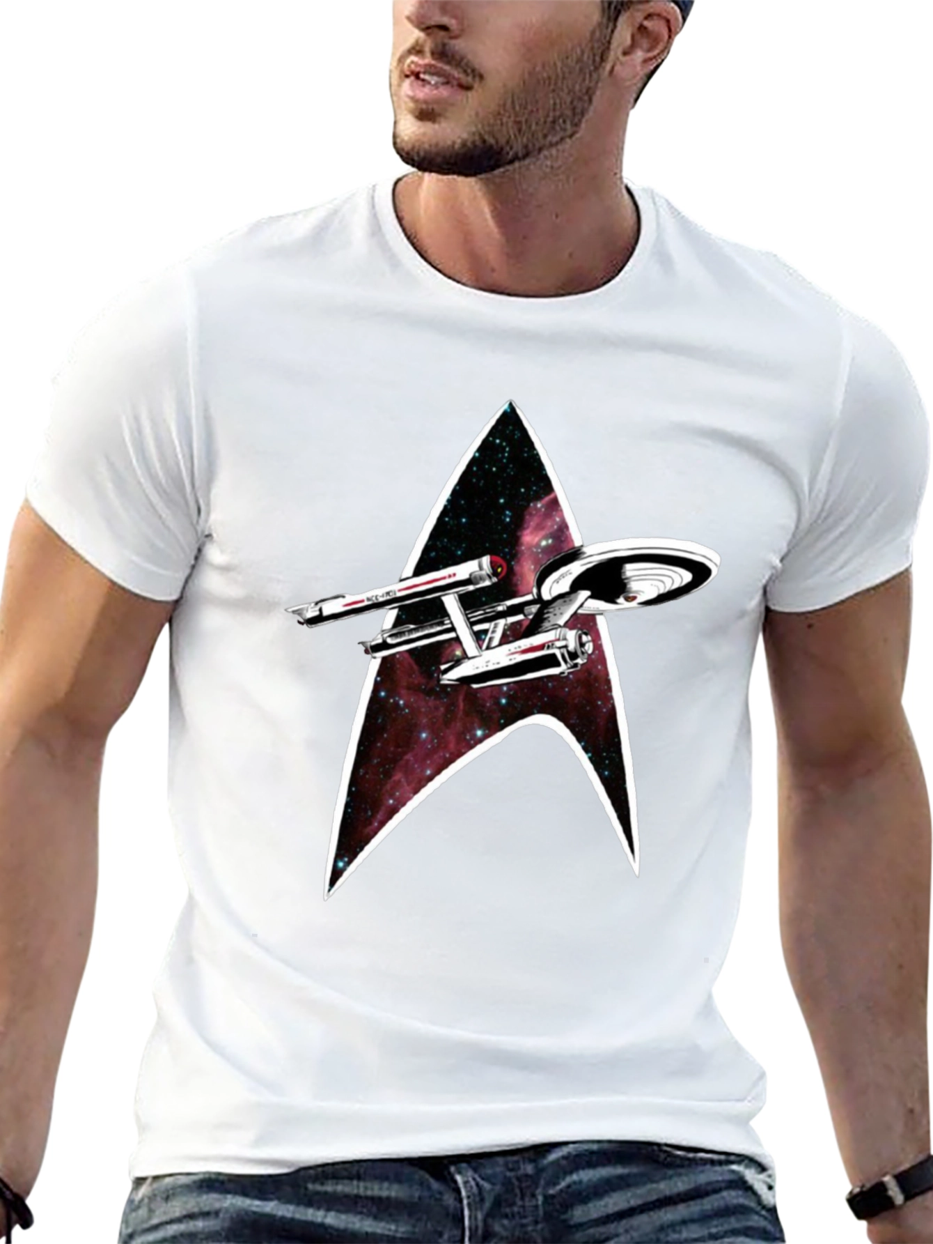 Star Trek Galaxy T-Shirt - Boldly Go!