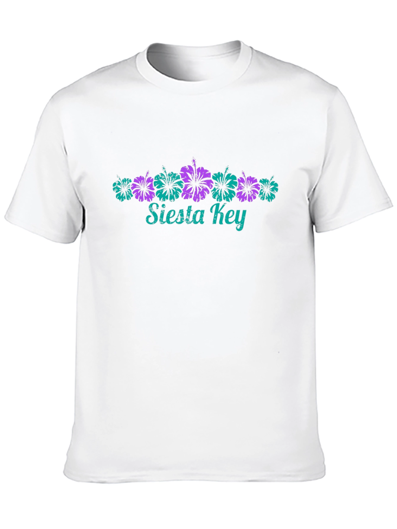 Siesta Key Floral Black Graphic Tee