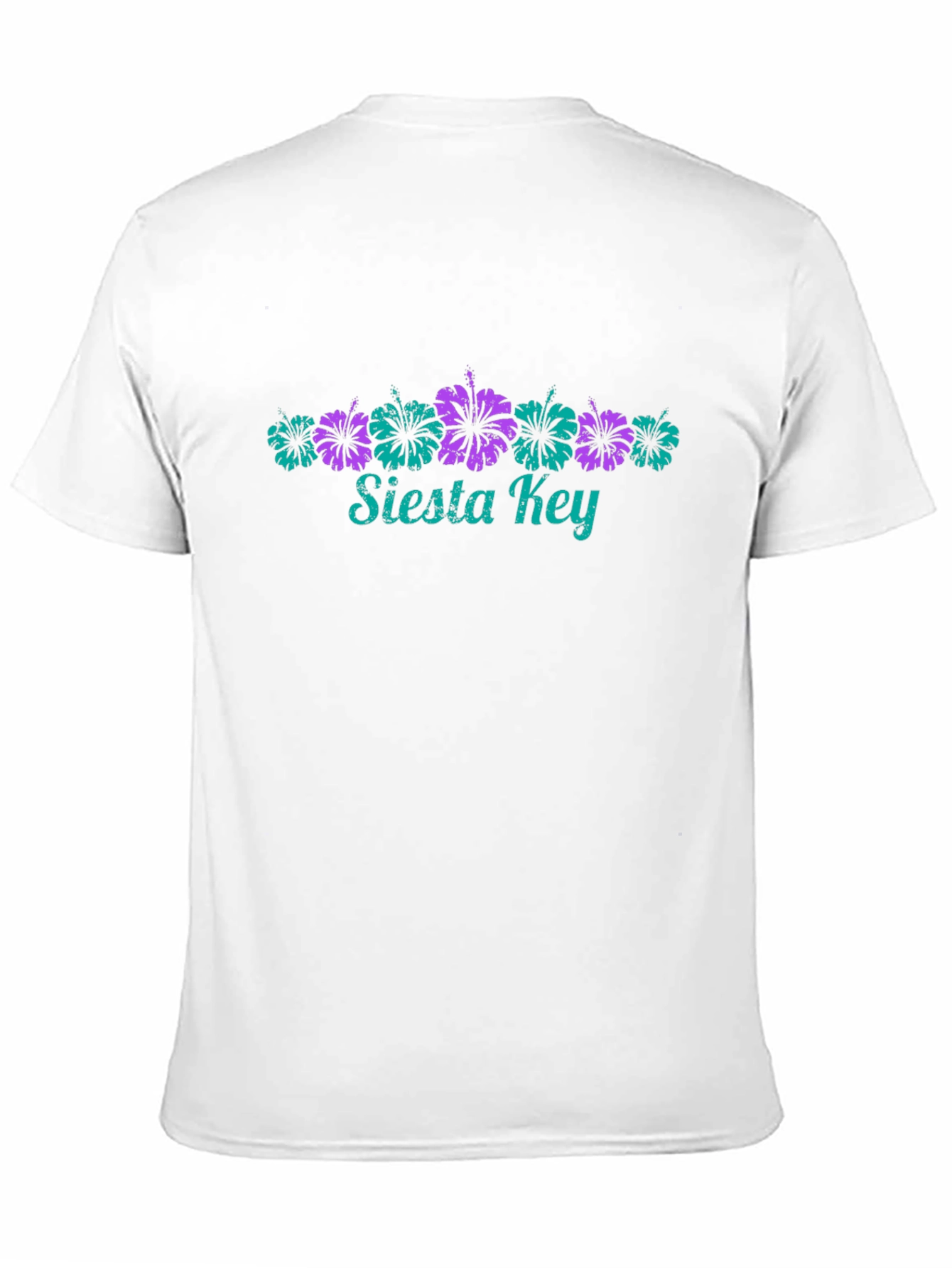 Siesta Key Floral Black Graphic Tee