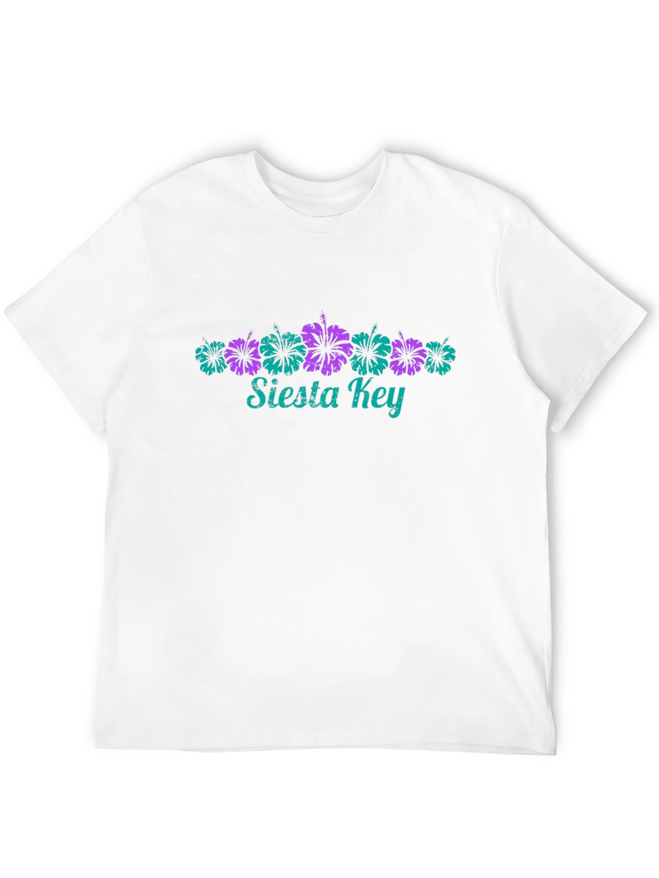 Siesta Key Floral Black Graphic Tee