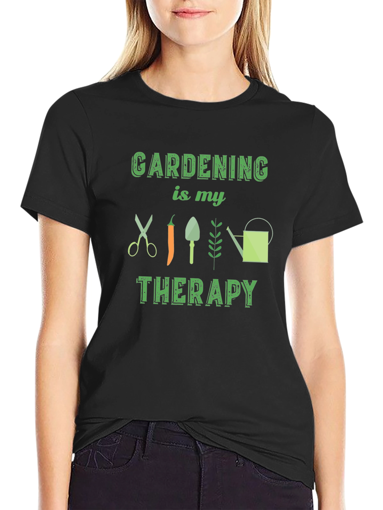 Gardening Therapy Graphic Tee - Soft Cotton Comfort