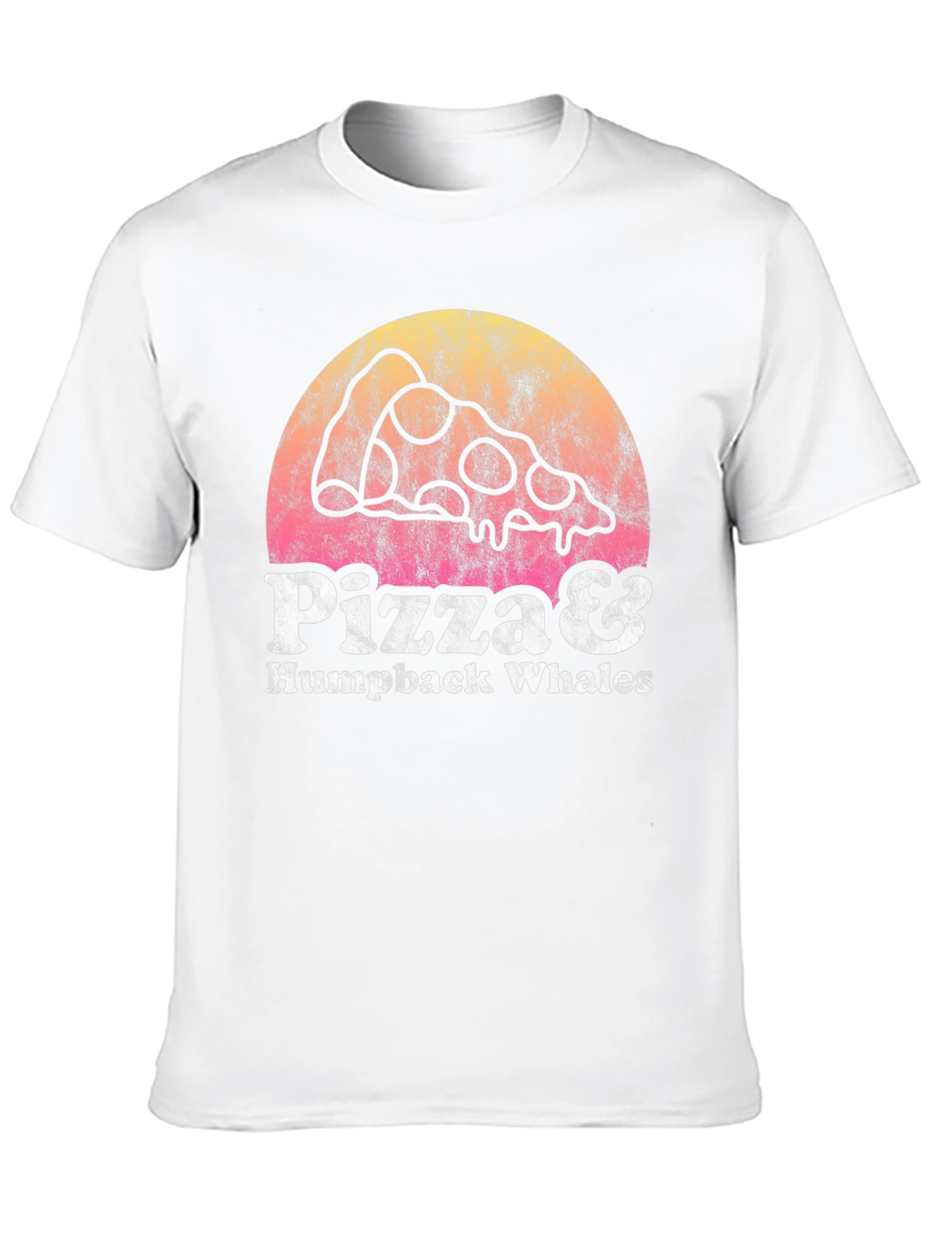 Pizza & Humpback Whales Graphic Tee