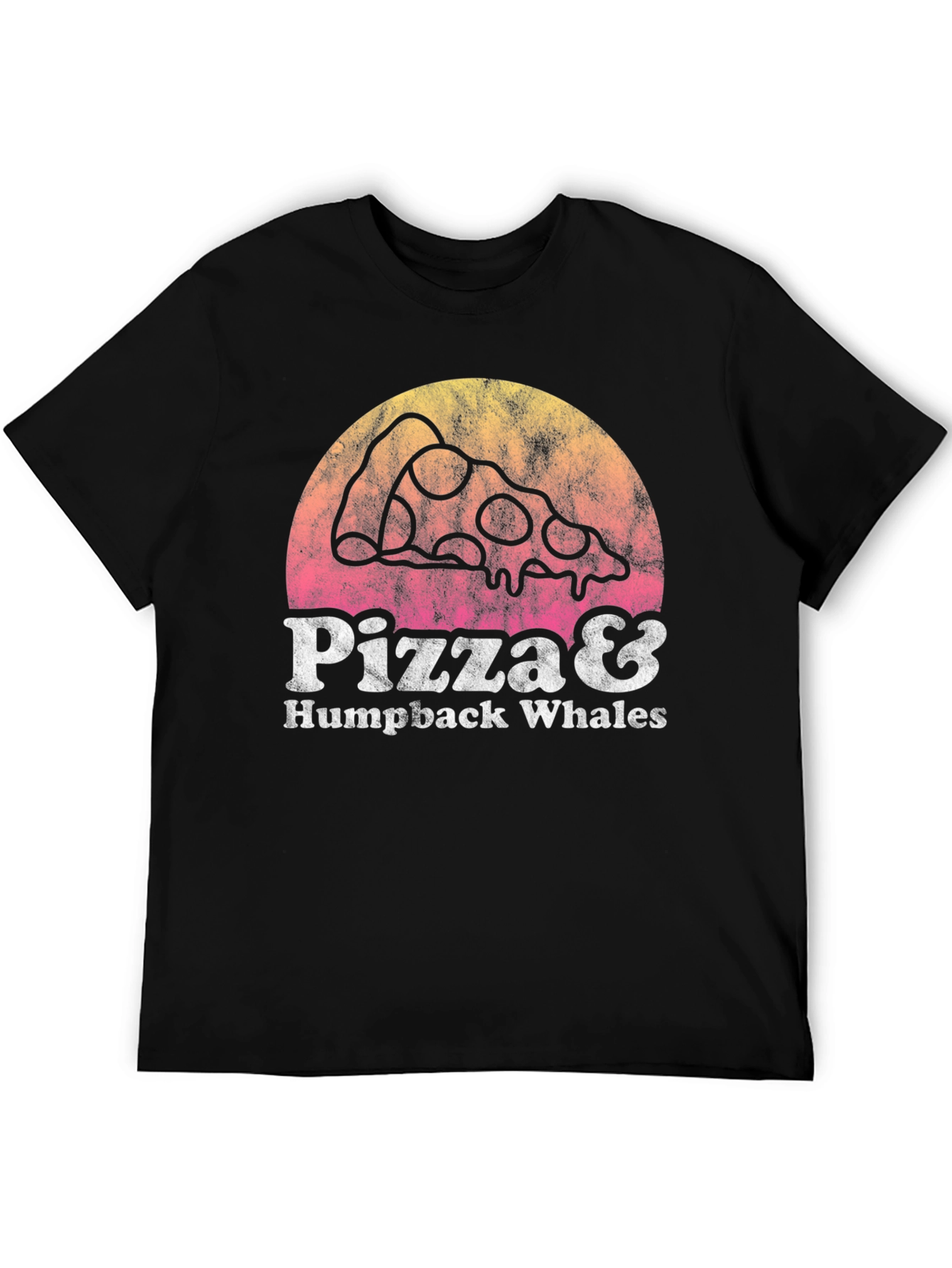Pizza & Humpback Whales Graphic Tee