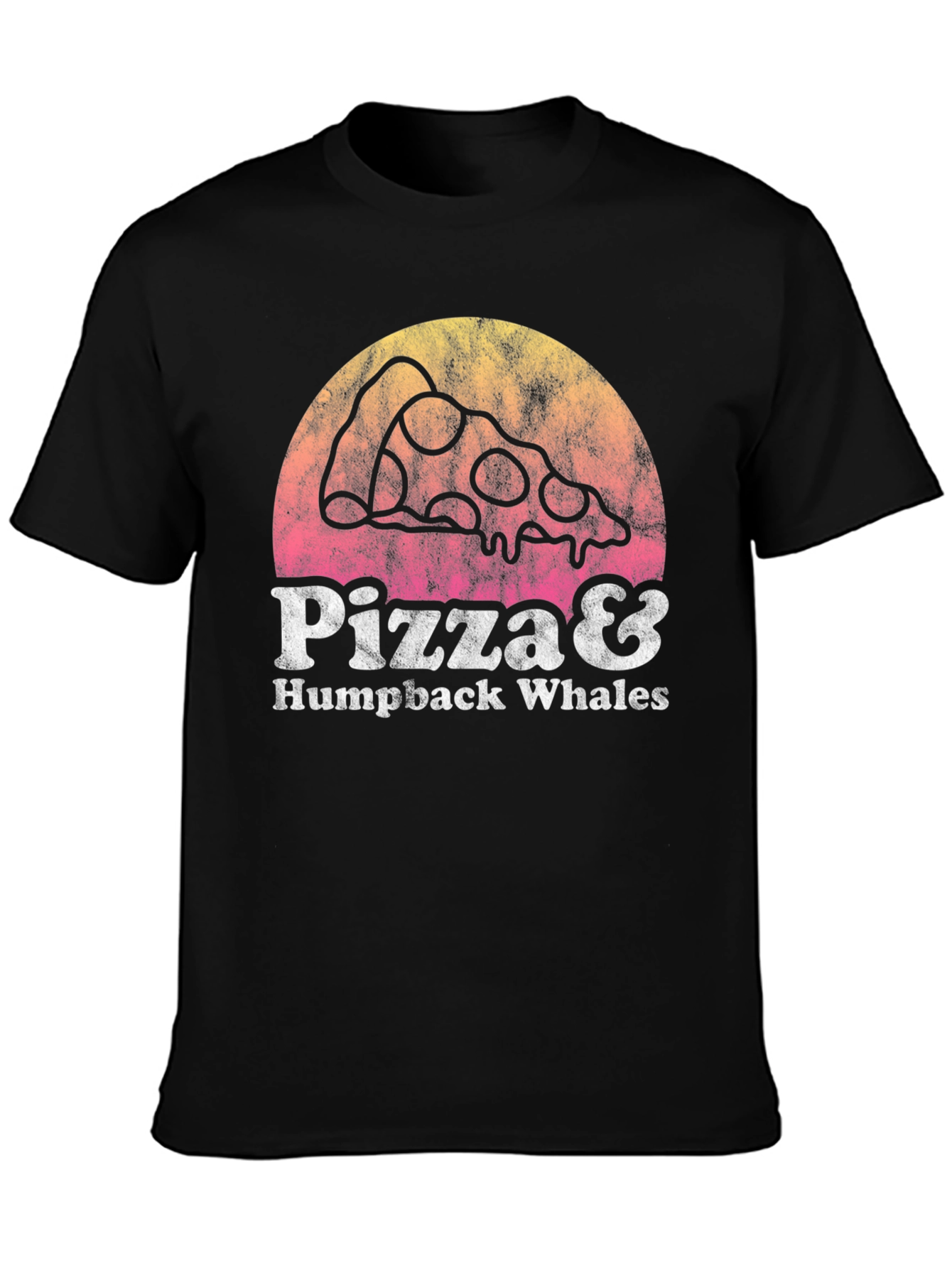 Pizza & Humpback Whales Graphic Tee