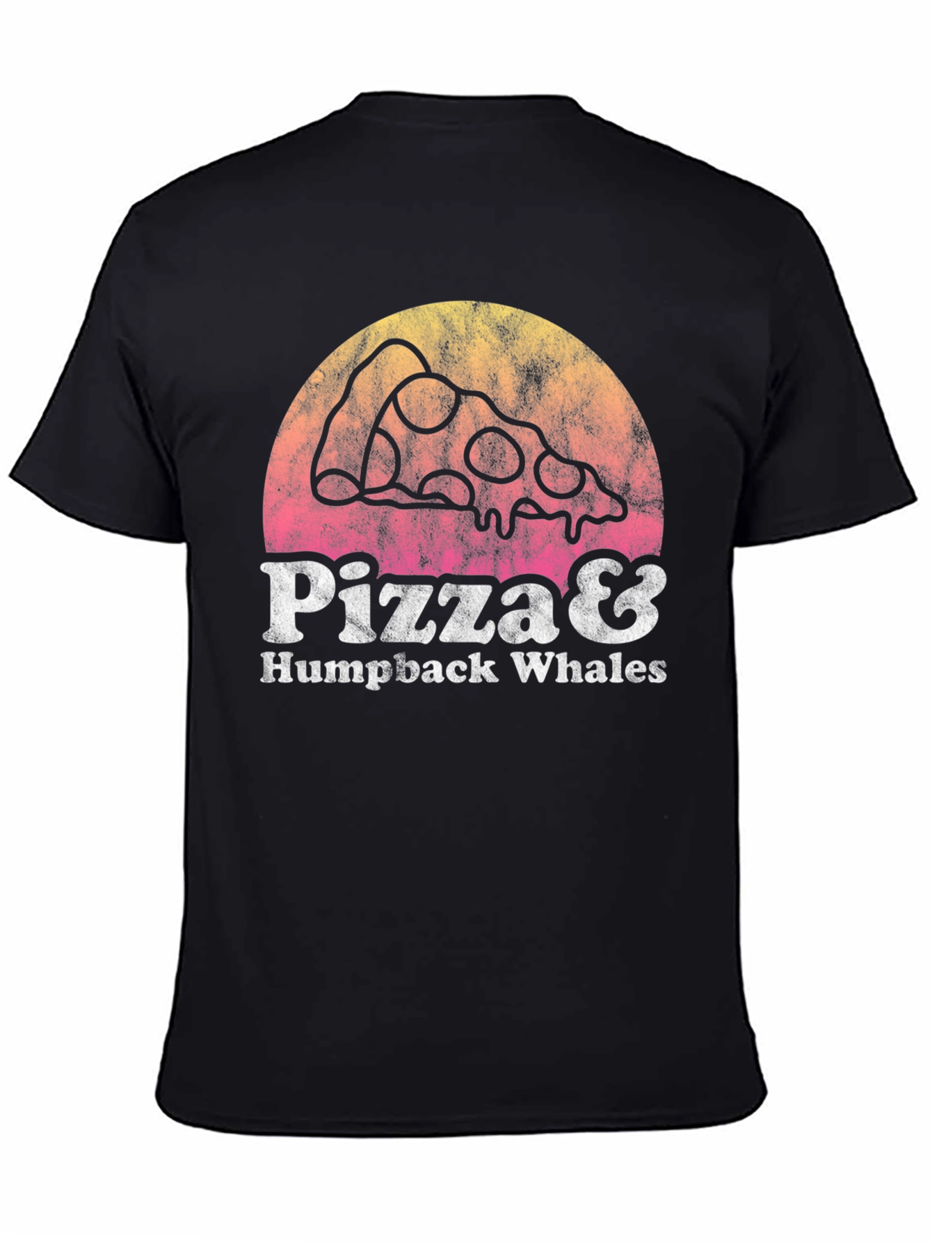 Pizza & Humpback Whales Graphic Tee
