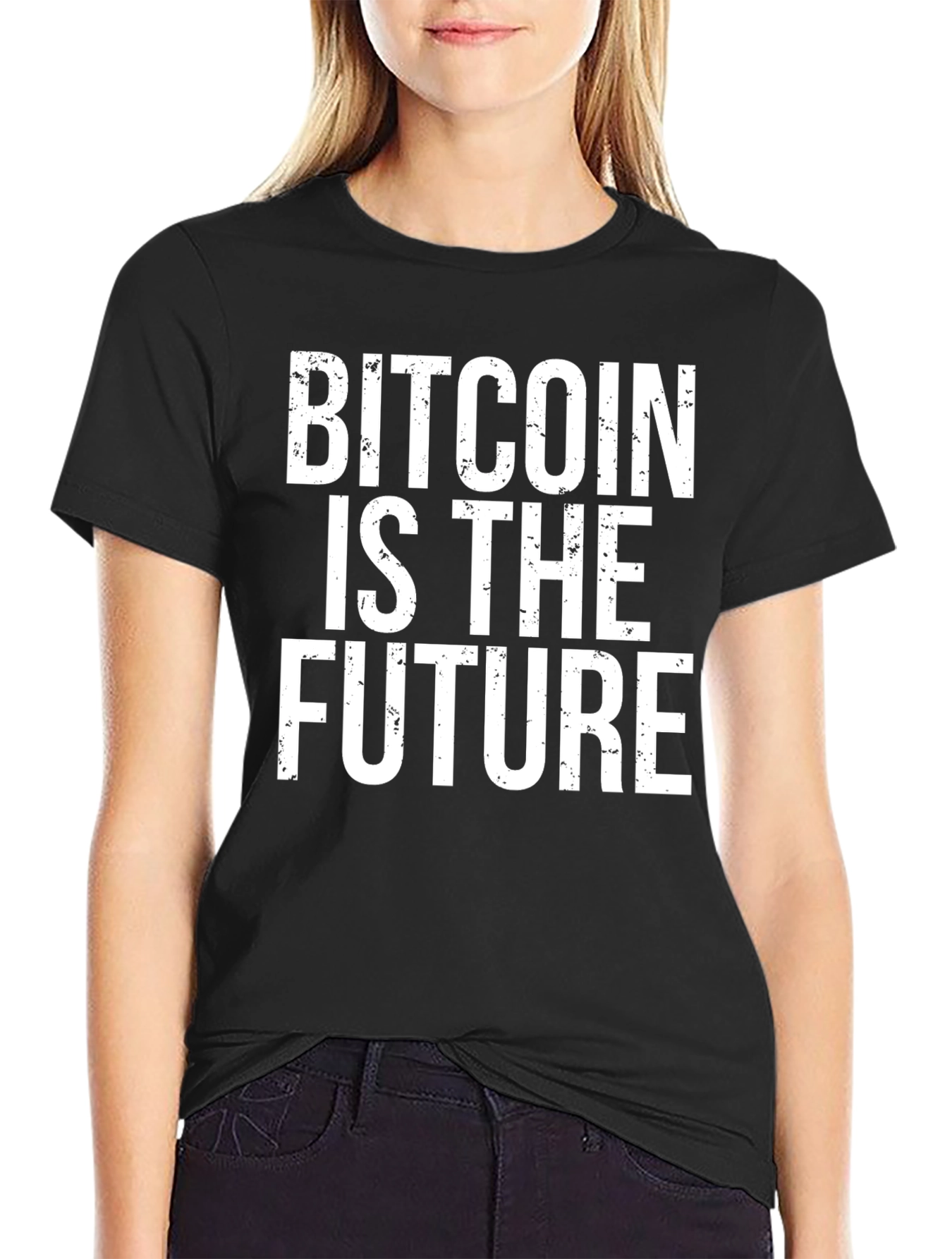 Bitcoin Is The Future Black T-Shirt