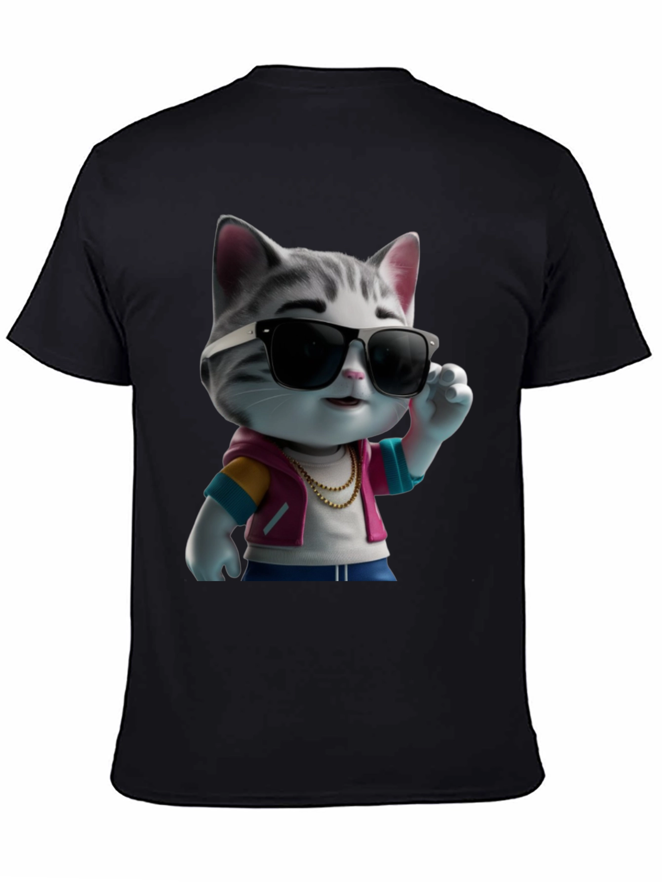 Cool Cat in Shades Graphic T-Shirt