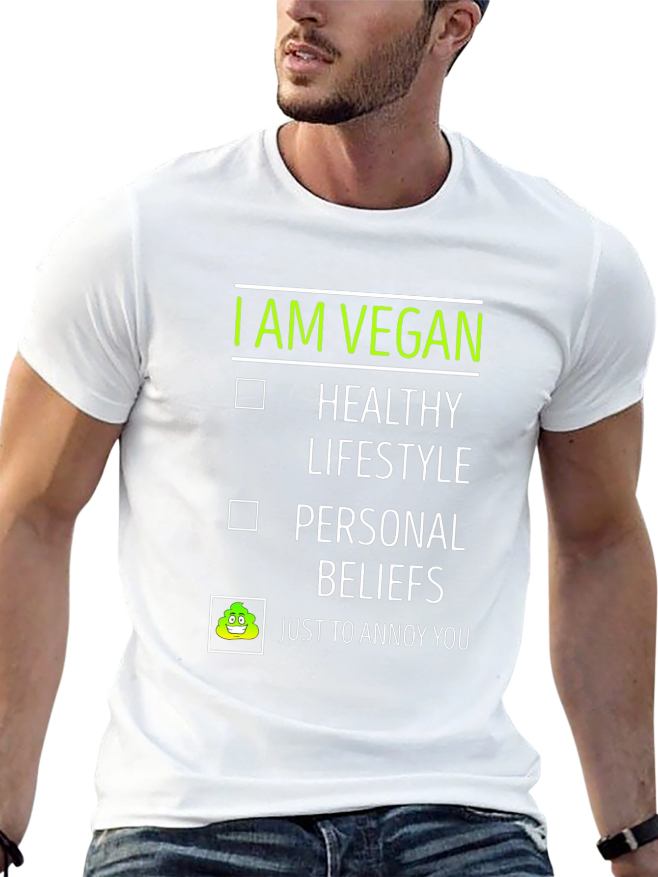 Vegan Humor Tee - Just to Annoy You