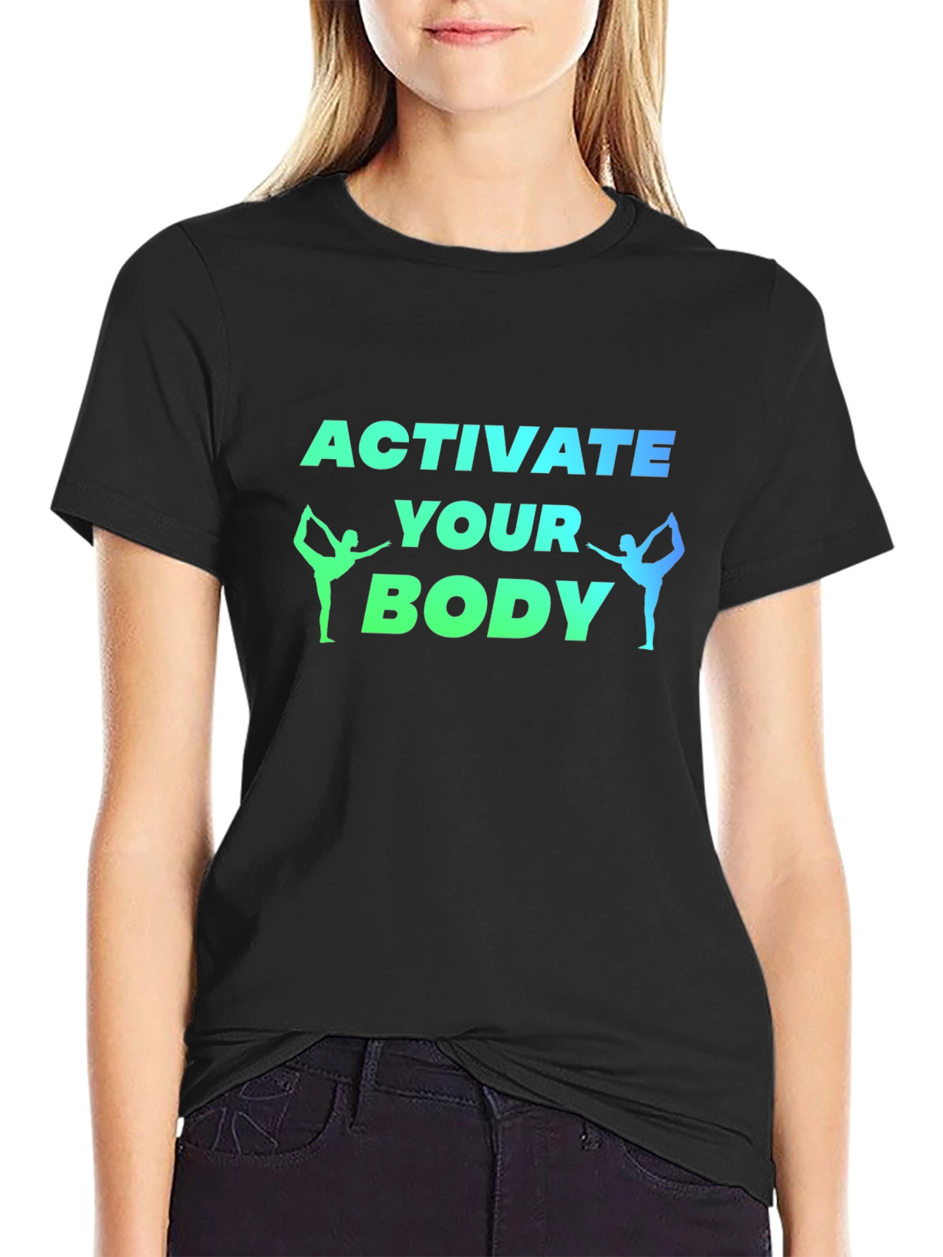 Activate Your Body Black Graphic Tee
