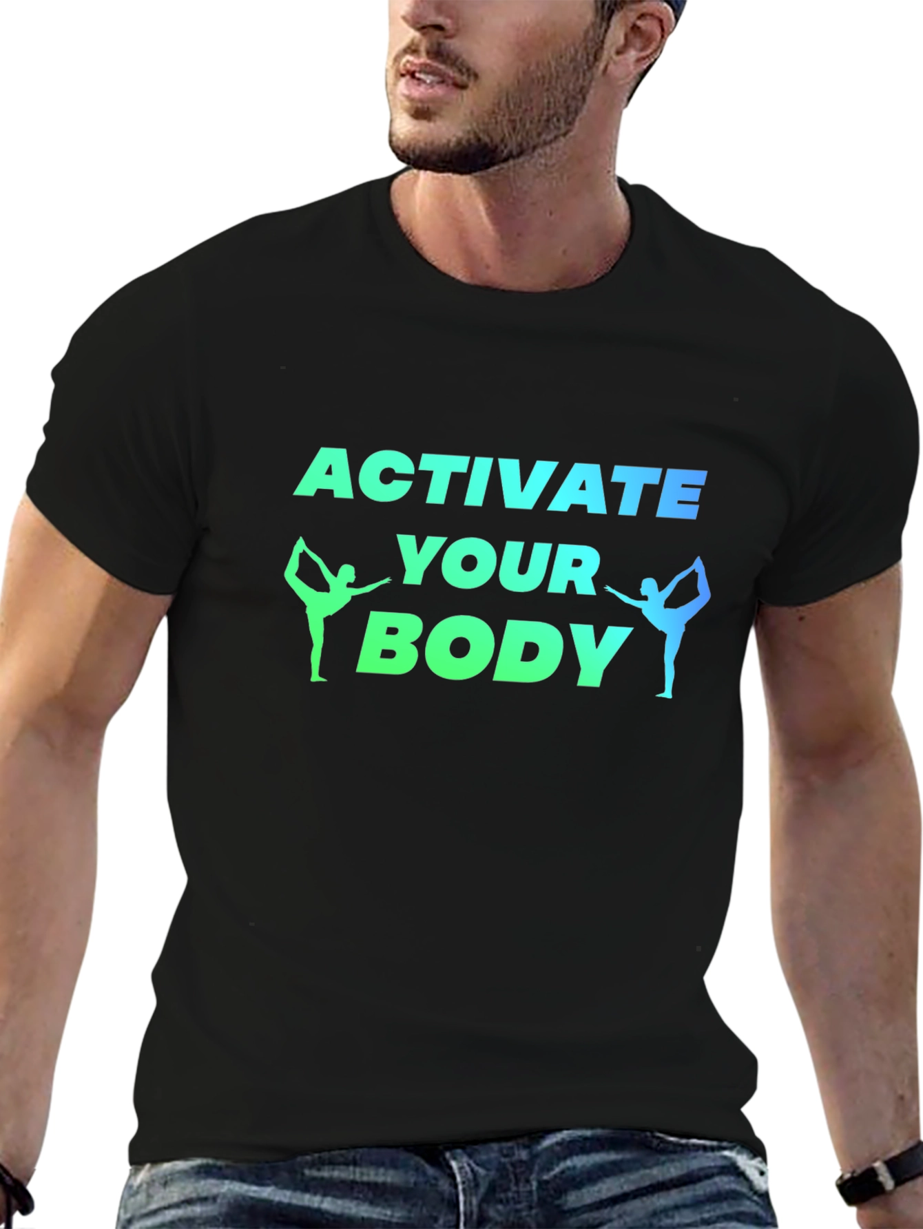 Activate Your Body Black Graphic Tee