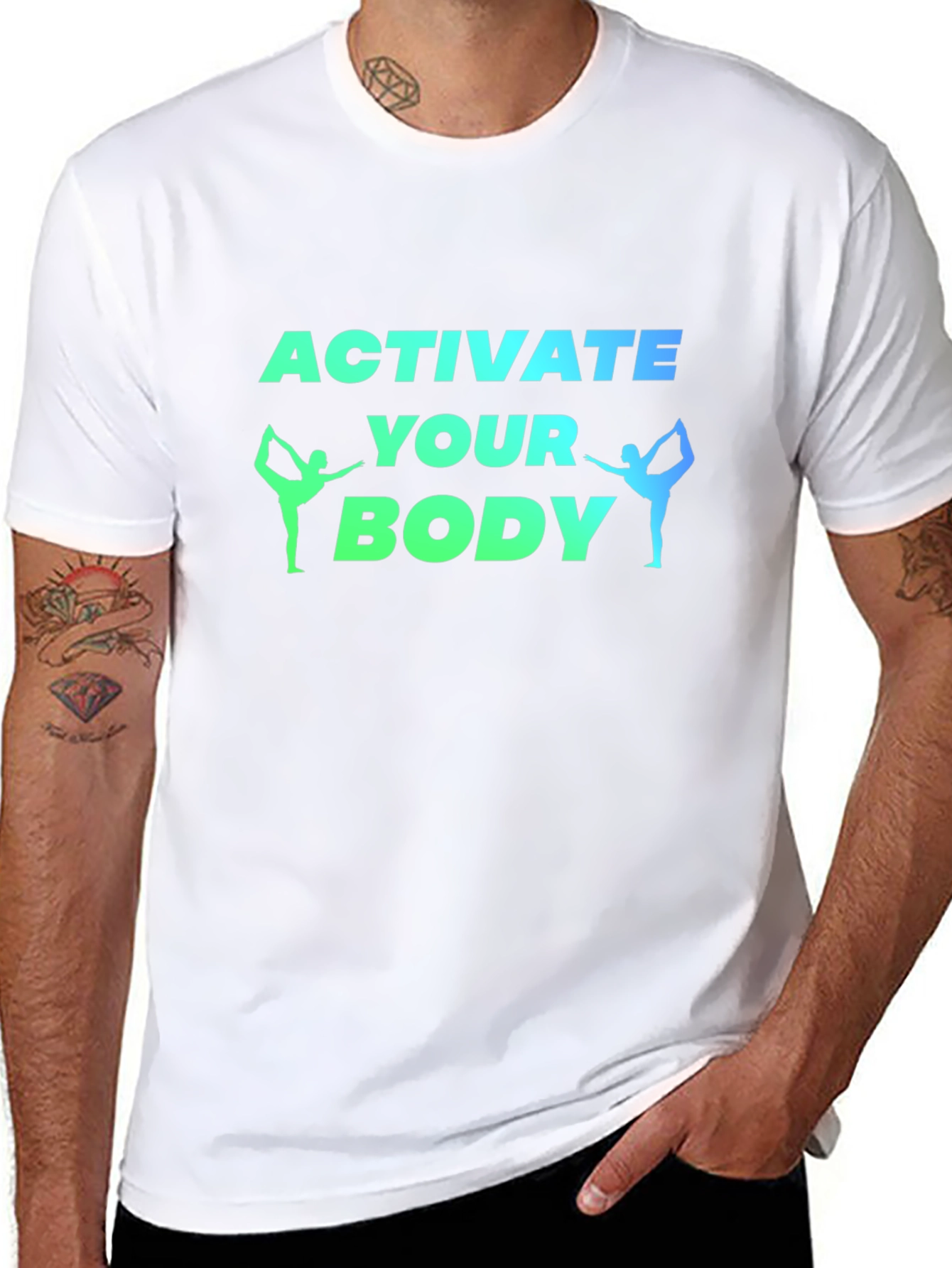 Activate Your Body Black Graphic Tee