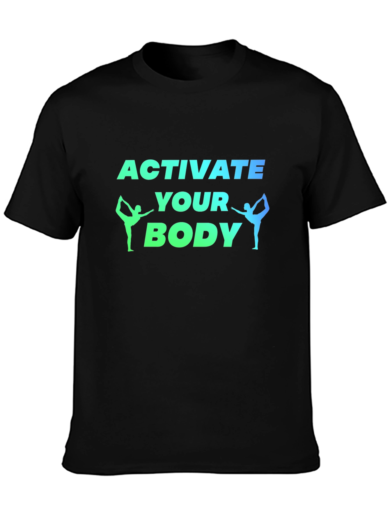 Activate Your Body Black Graphic Tee