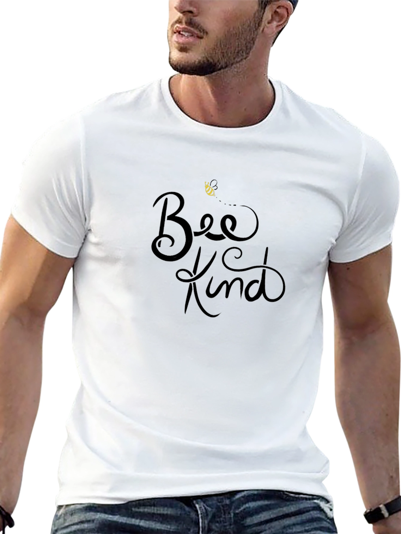 Bee Kind Black T-Shirt - Motivational Graphic Tee