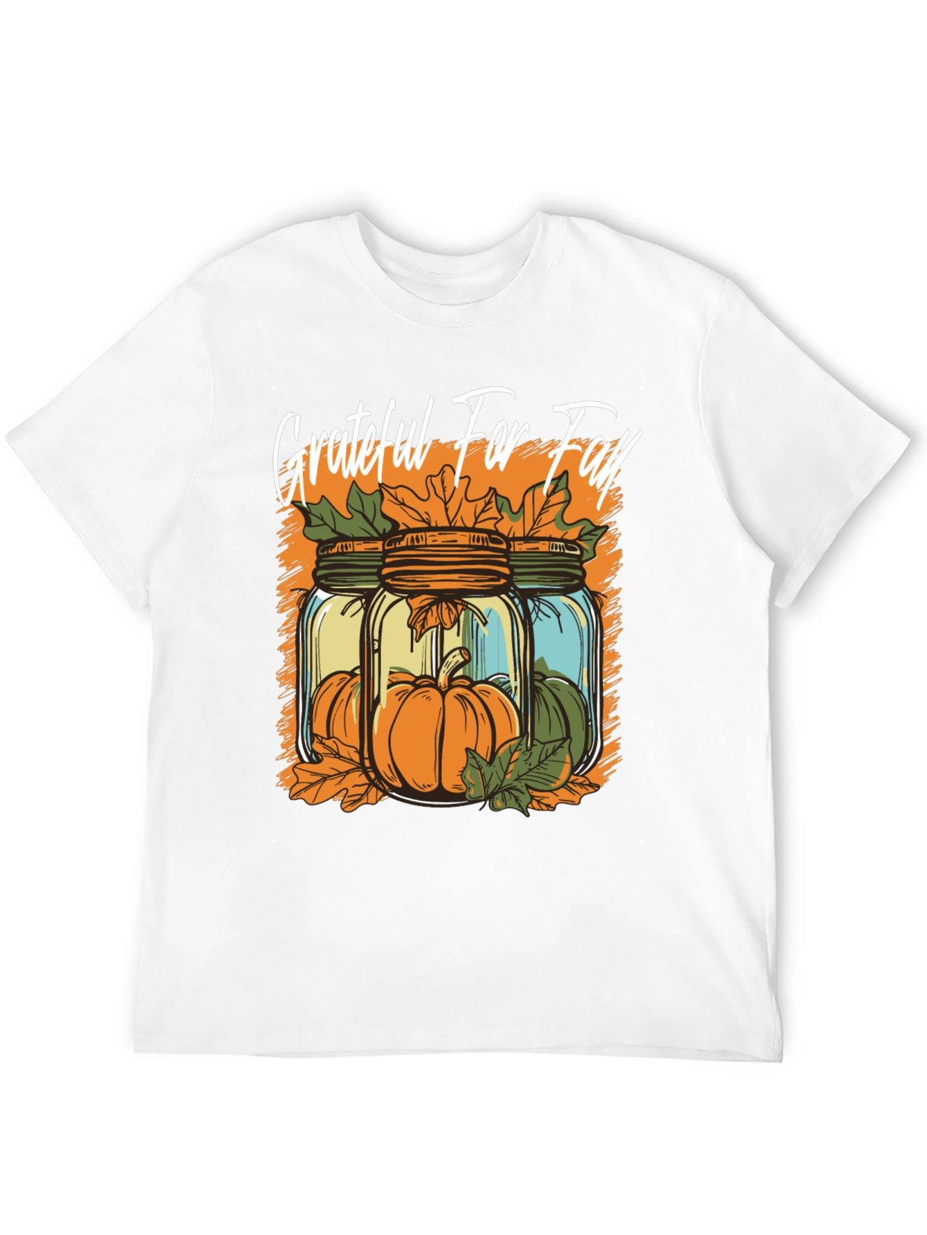 Grateful for Fall T-Shirt Pumpkin Design