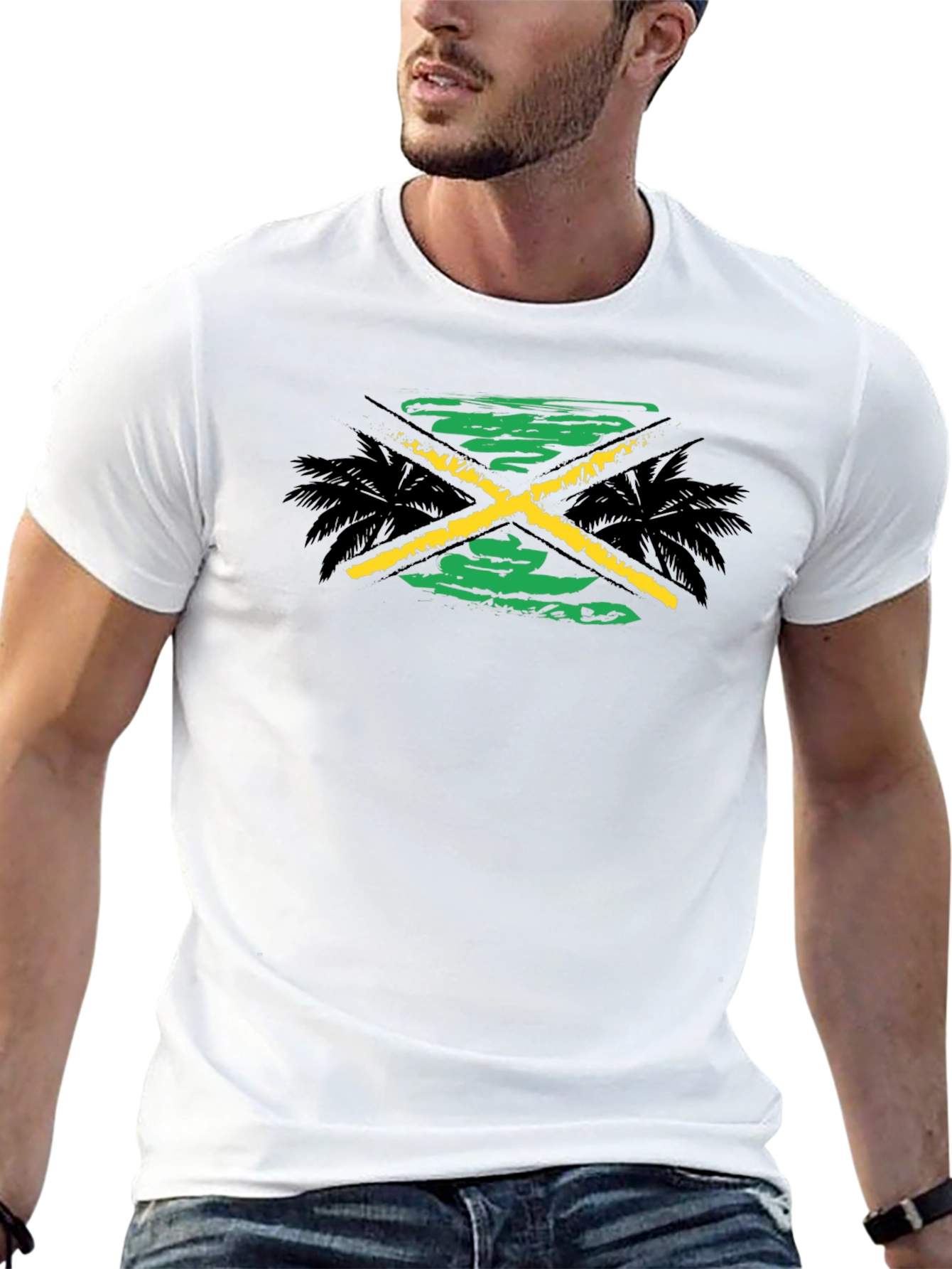 Jamaica Vibes Black Tee