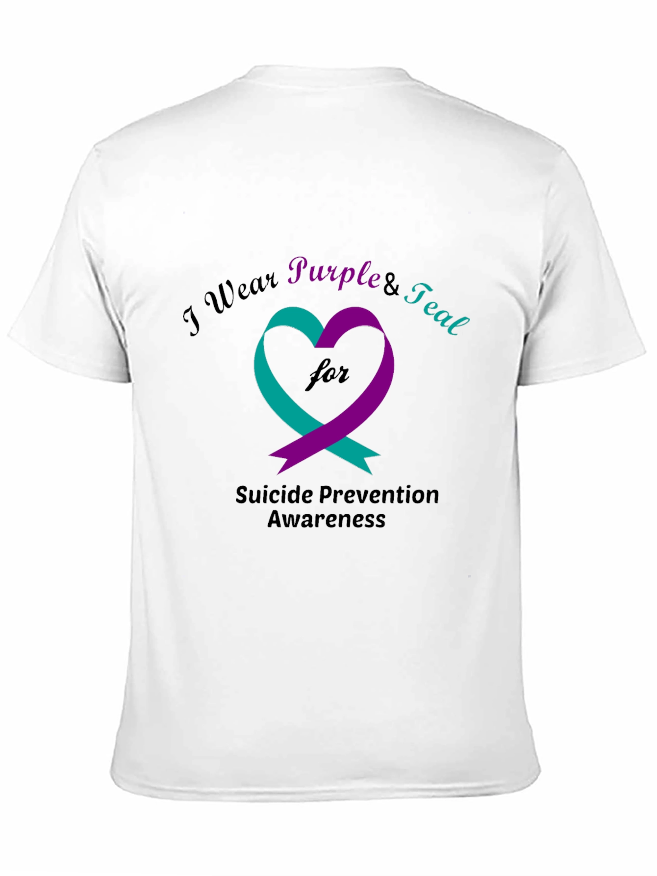 Suicide Prevention Awareness T-Shirt Purple & Teal