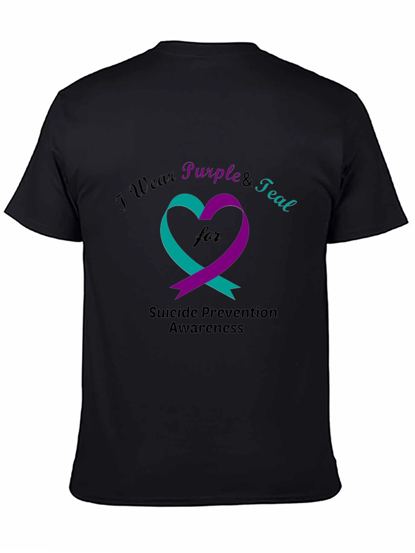 Suicide Prevention Awareness T-Shirt Purple & Teal