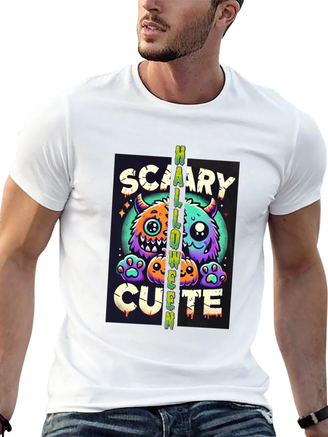 Scary Cute Halloween Graphic Tee