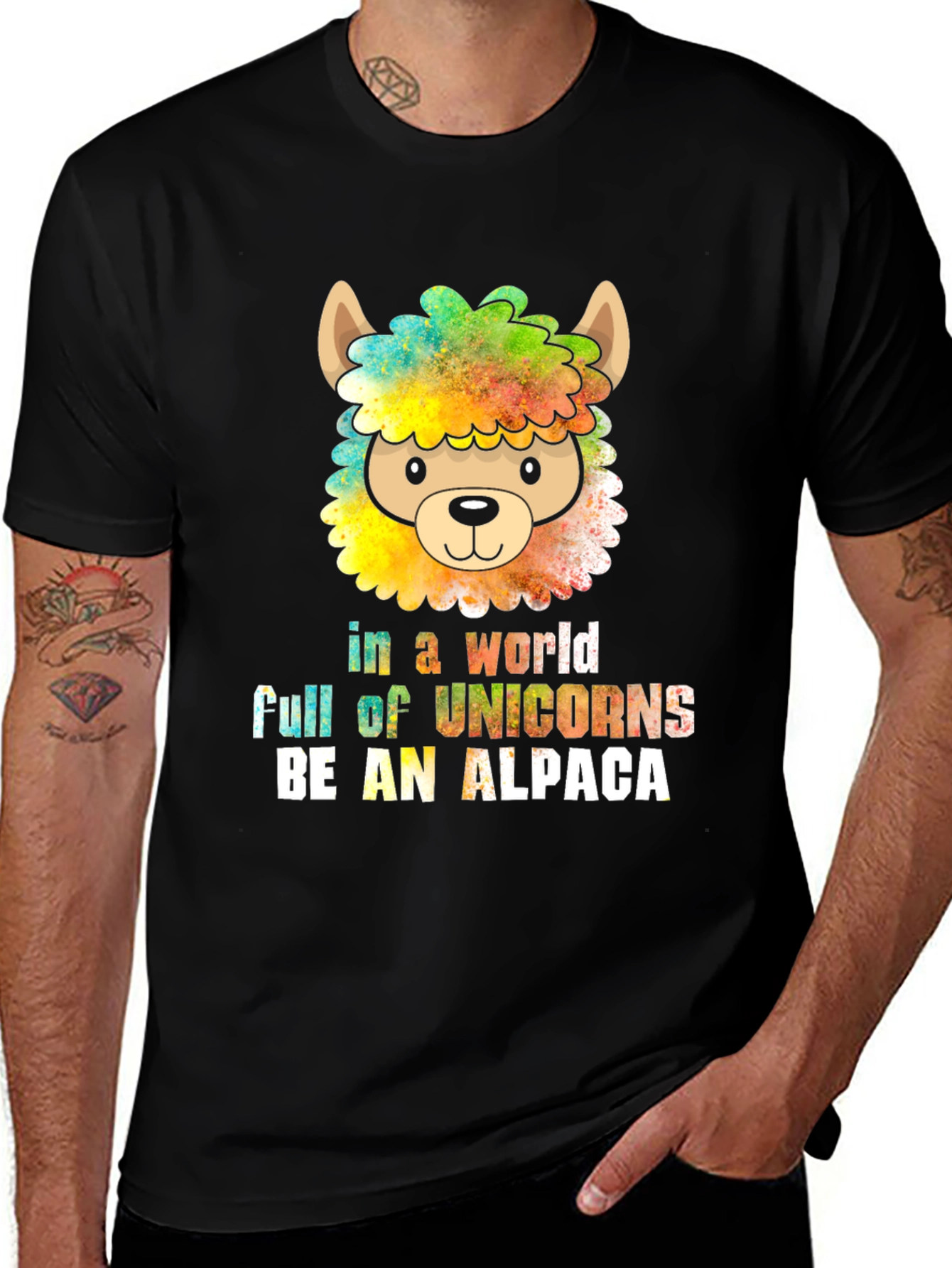 Be an Alpaca T-Shirt - Quirky Animal Graphic Tee