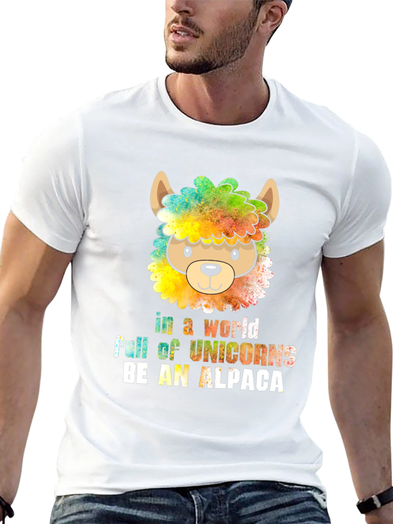 Be an Alpaca T-Shirt - Quirky Animal Graphic Tee