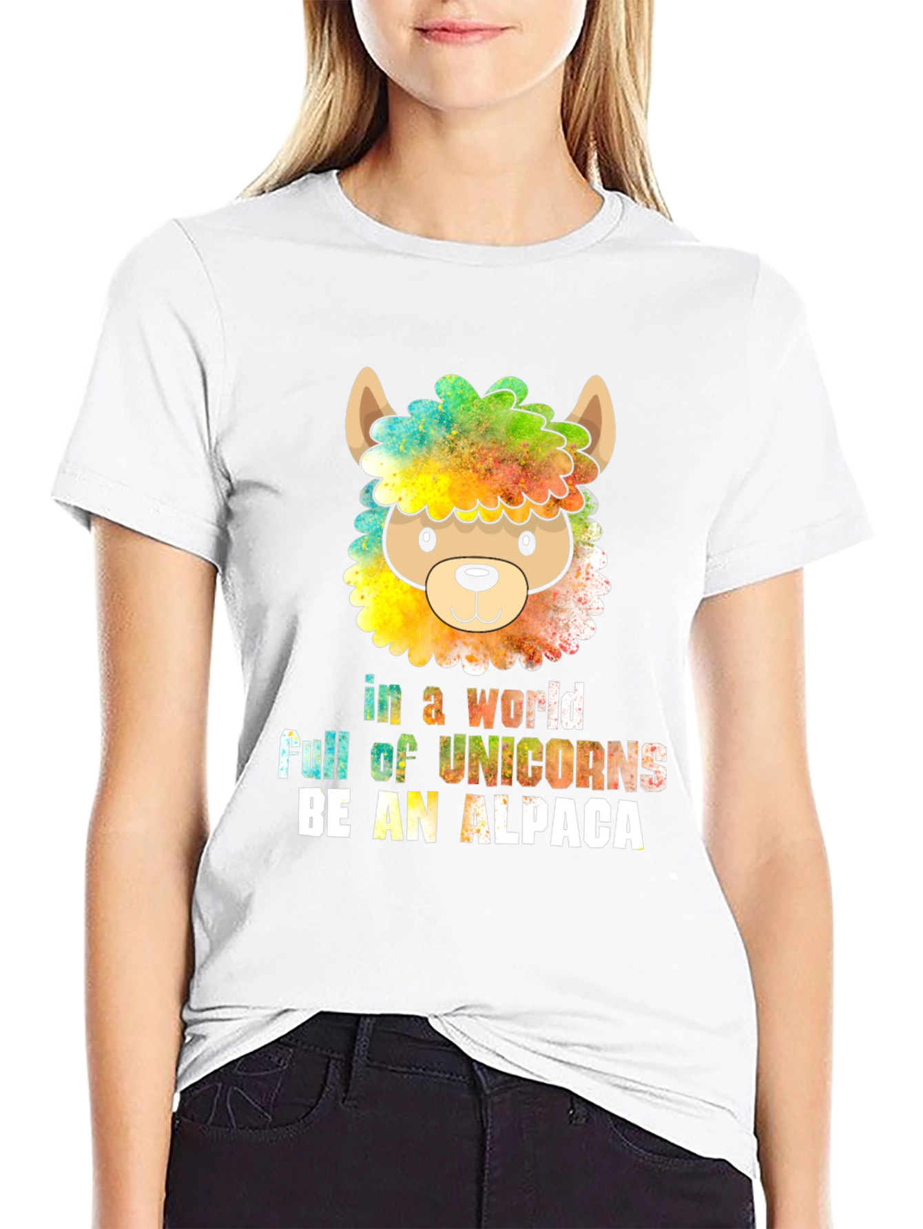 Be an Alpaca T-Shirt - Quirky Animal Graphic Tee