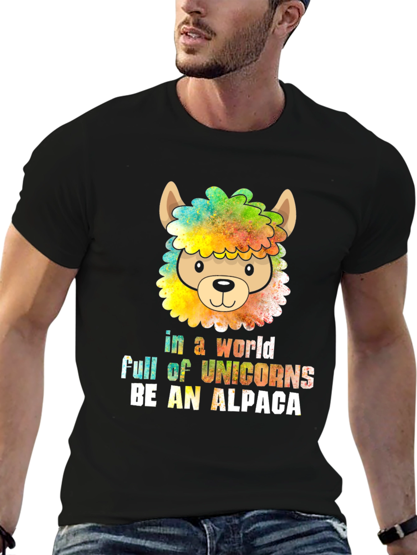 Be an Alpaca T-Shirt - Quirky Animal Graphic Tee