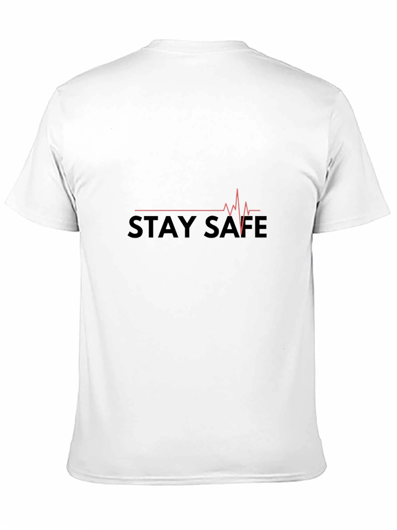 Stay Safe Heartbeat Tee - Stylish Comfort