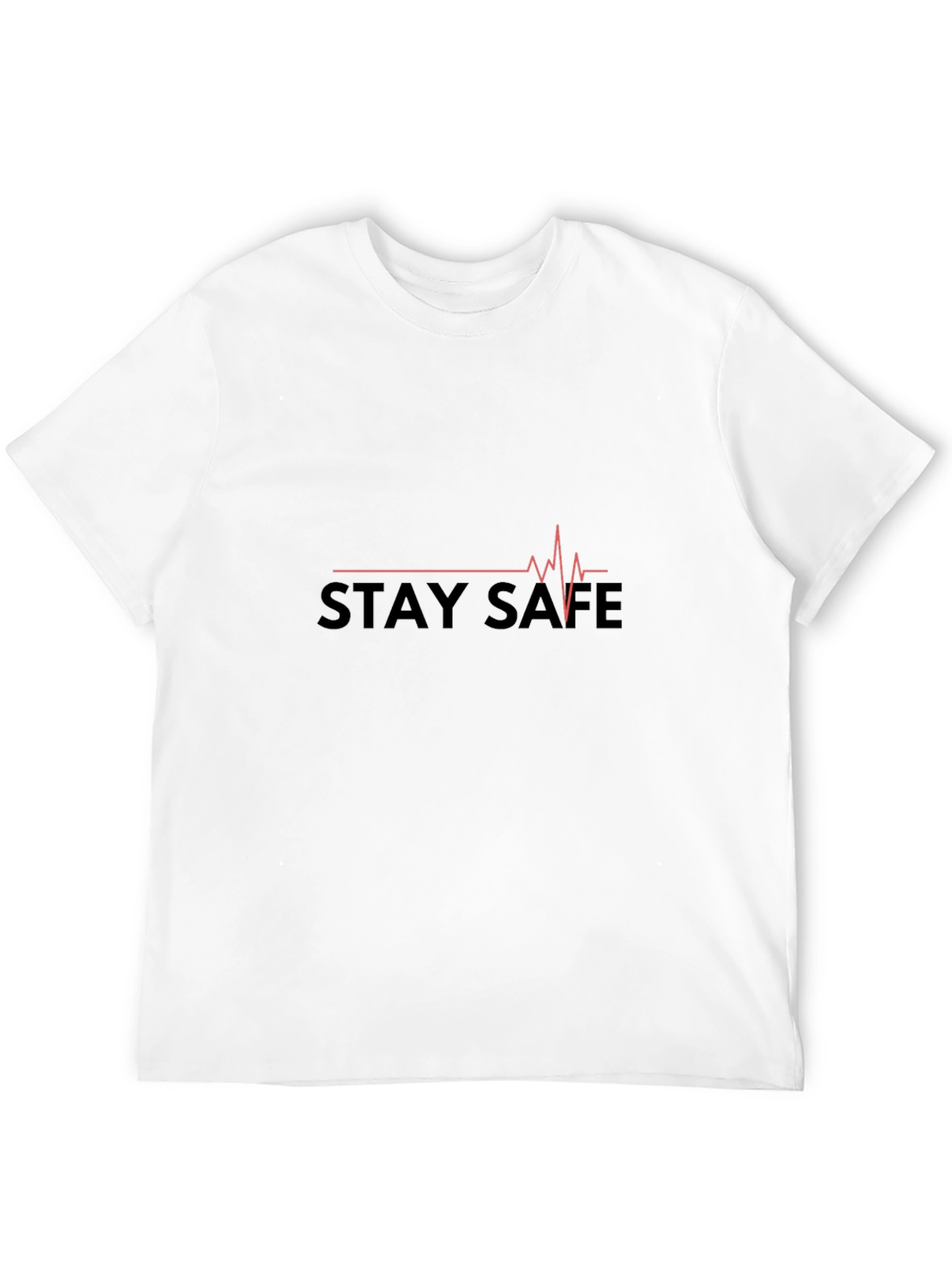 Stay Safe Heartbeat Tee - Stylish Comfort