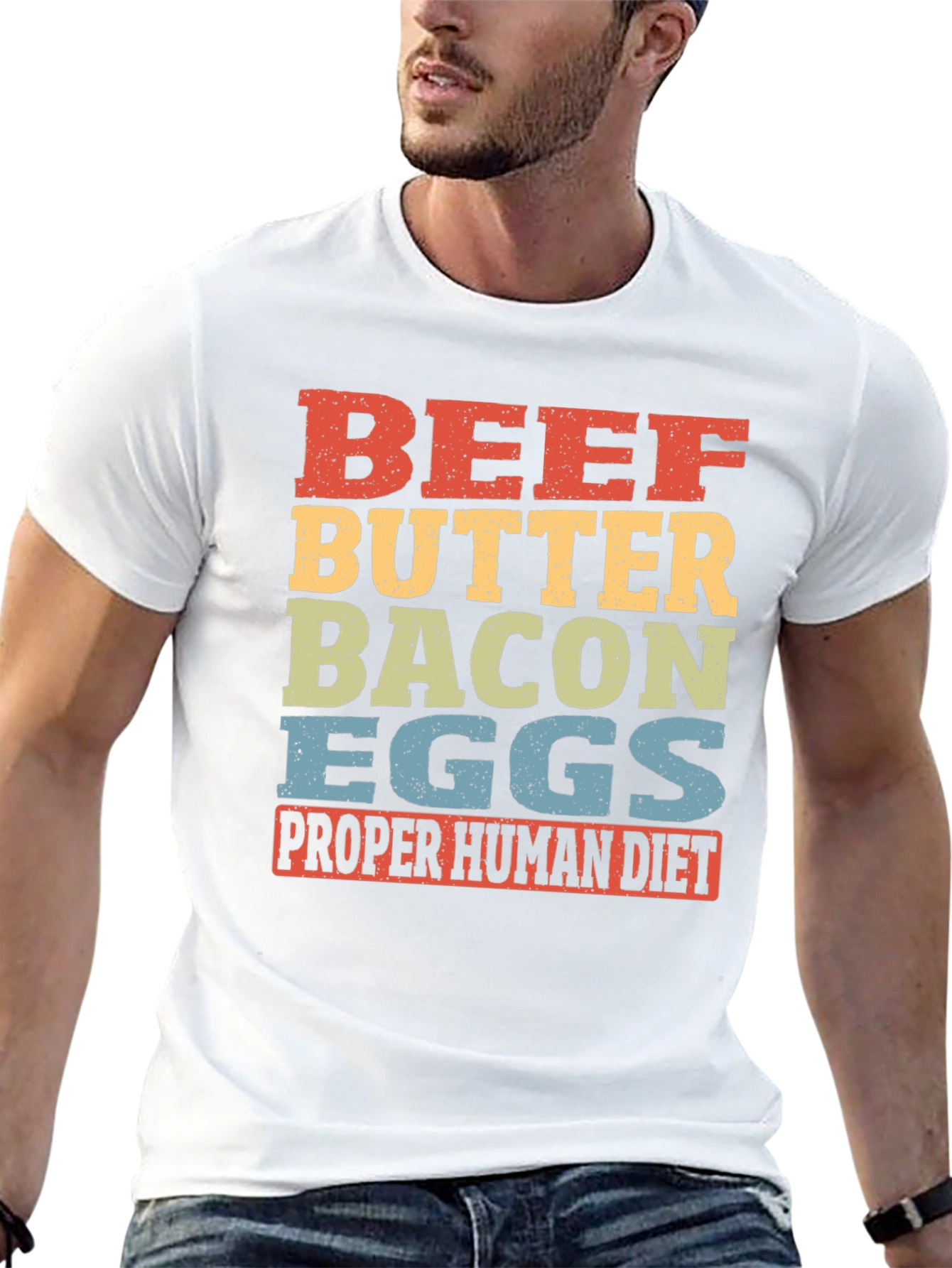 Beef Butter Bacon Eggs T-Shirt - Proper Human Diet