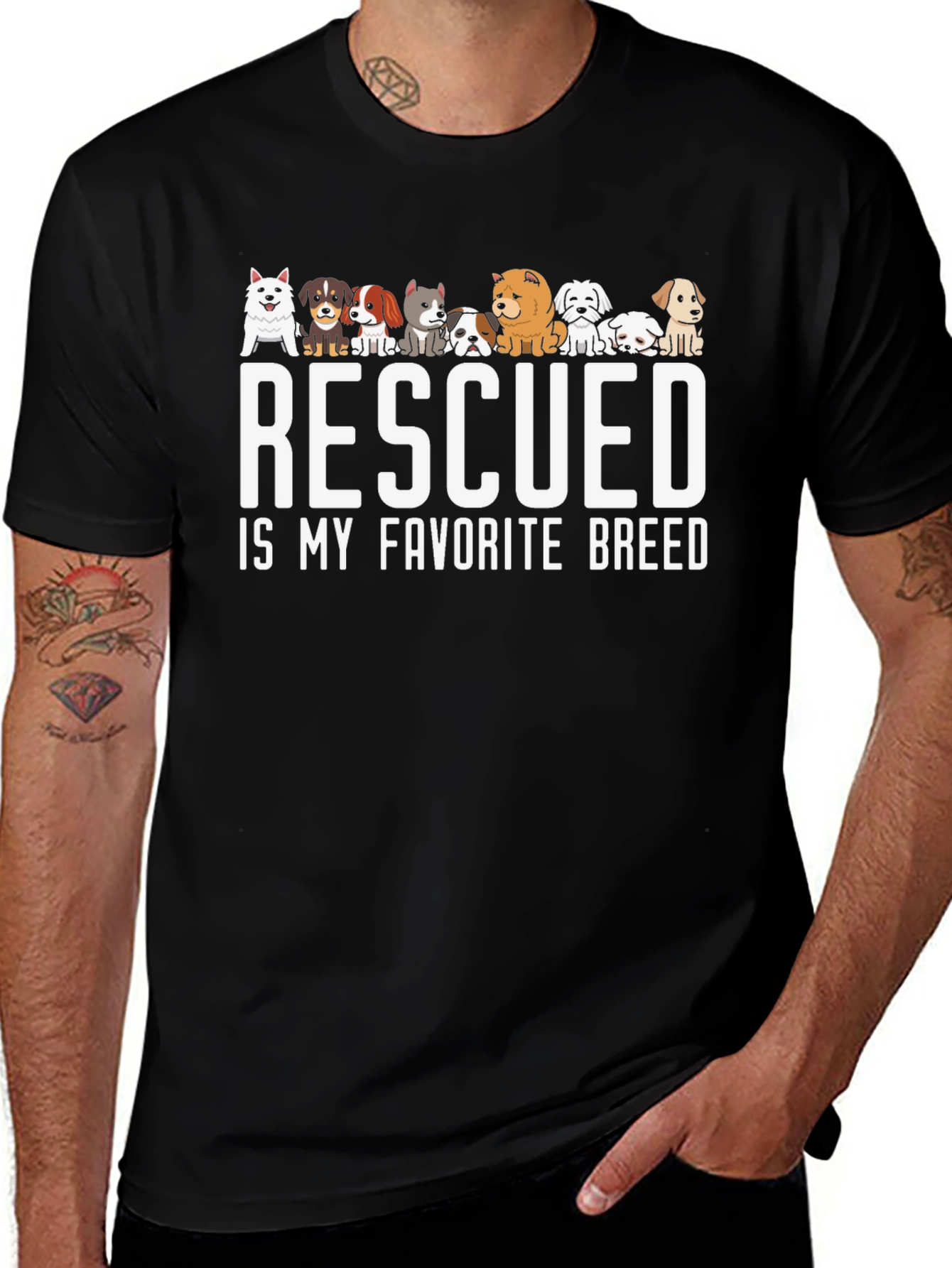 Rescued is My Favorite Breed T-Shirt