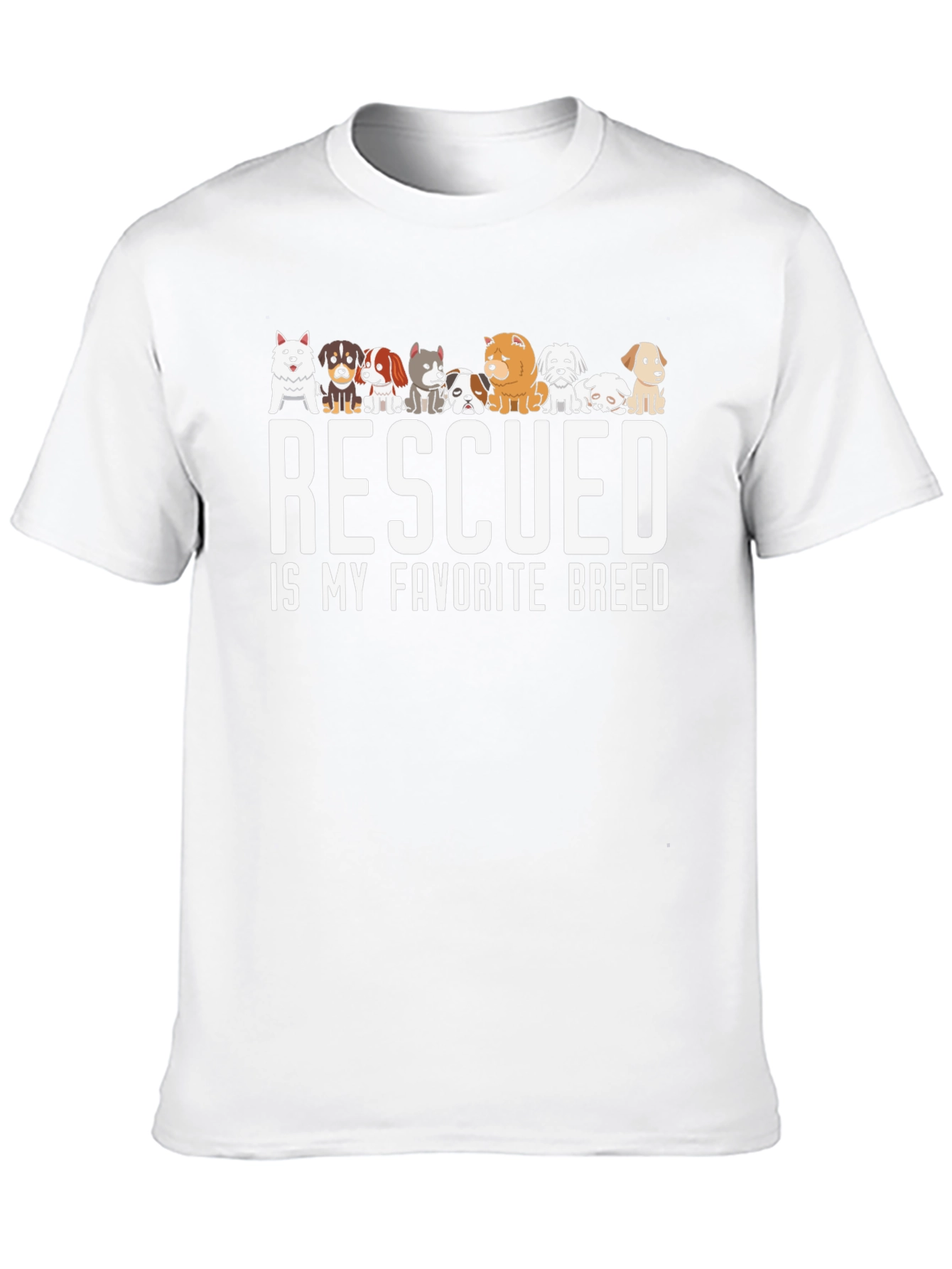Rescued is My Favorite Breed T-Shirt