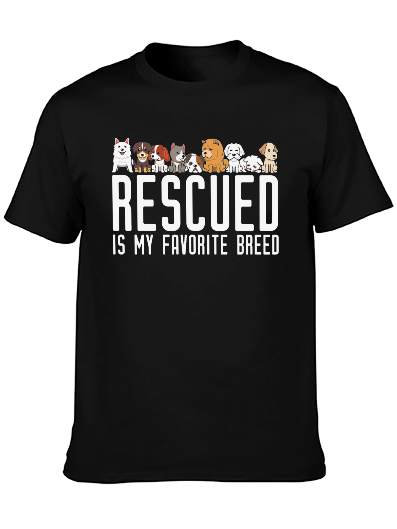Rescued is My Favorite Breed T-Shirt