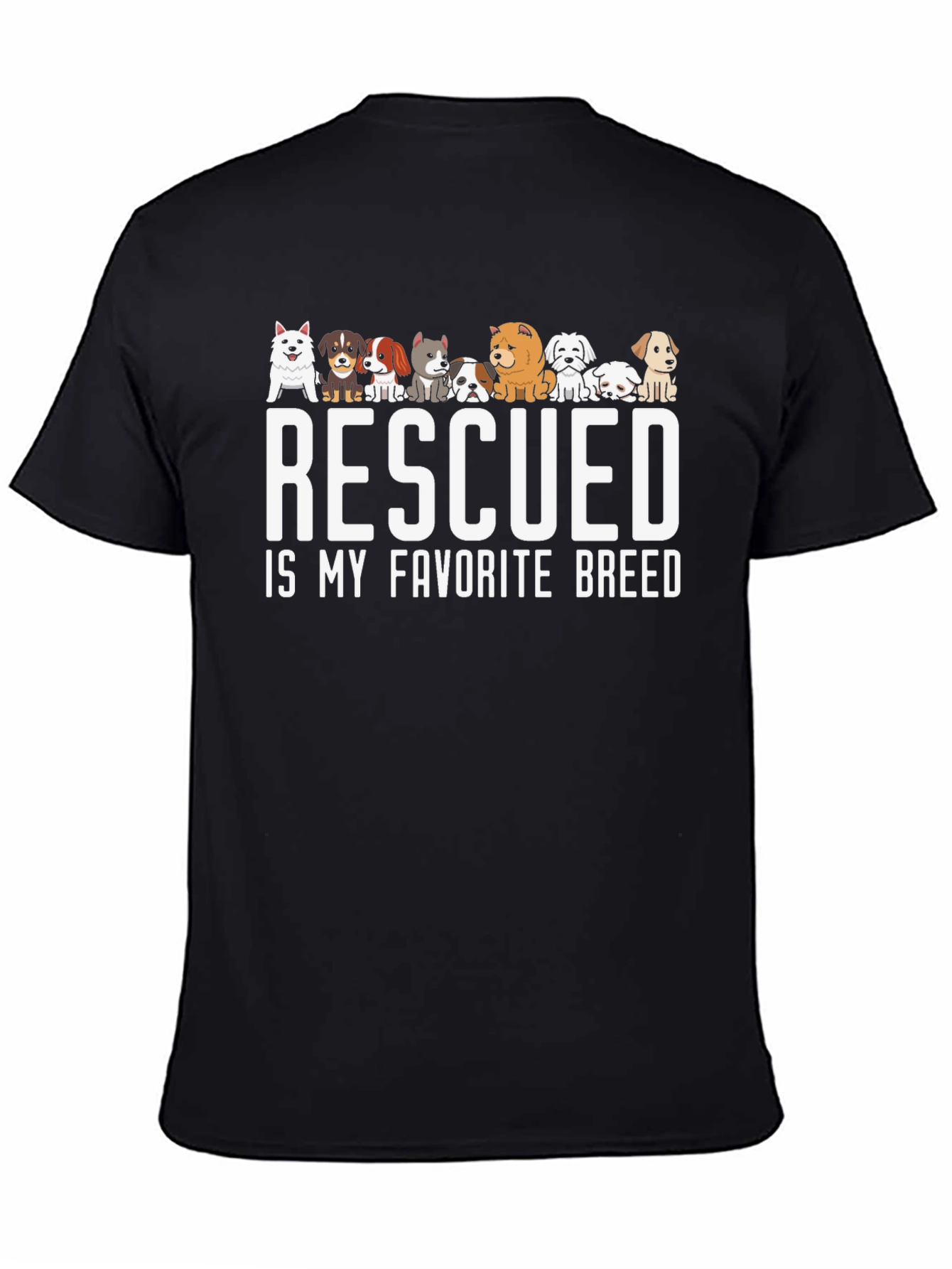 Rescued is My Favorite Breed T-Shirt