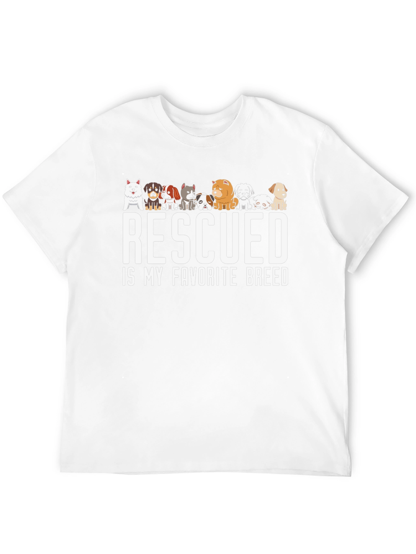 Rescued is My Favorite Breed T-Shirt