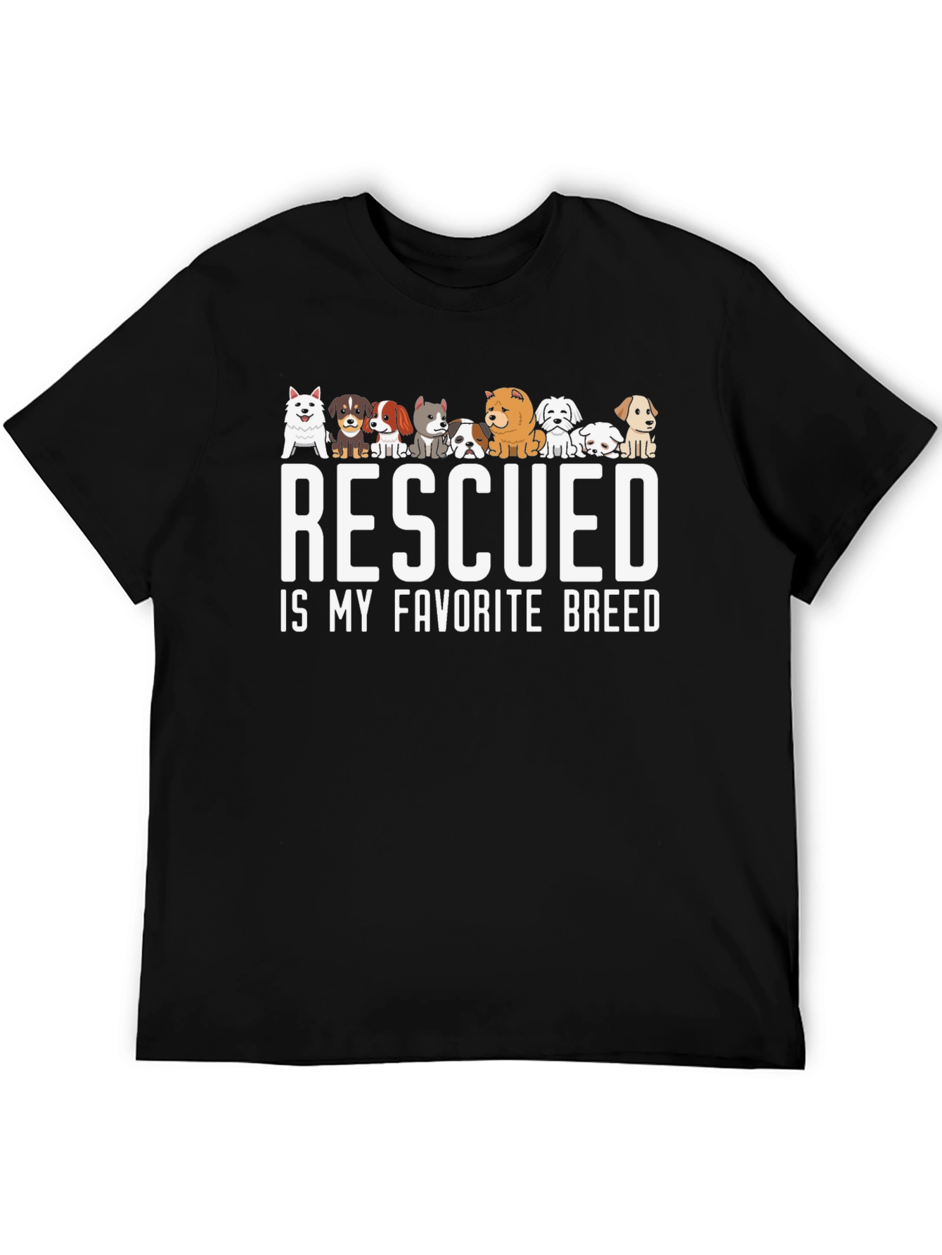 Rescued is My Favorite Breed T-Shirt