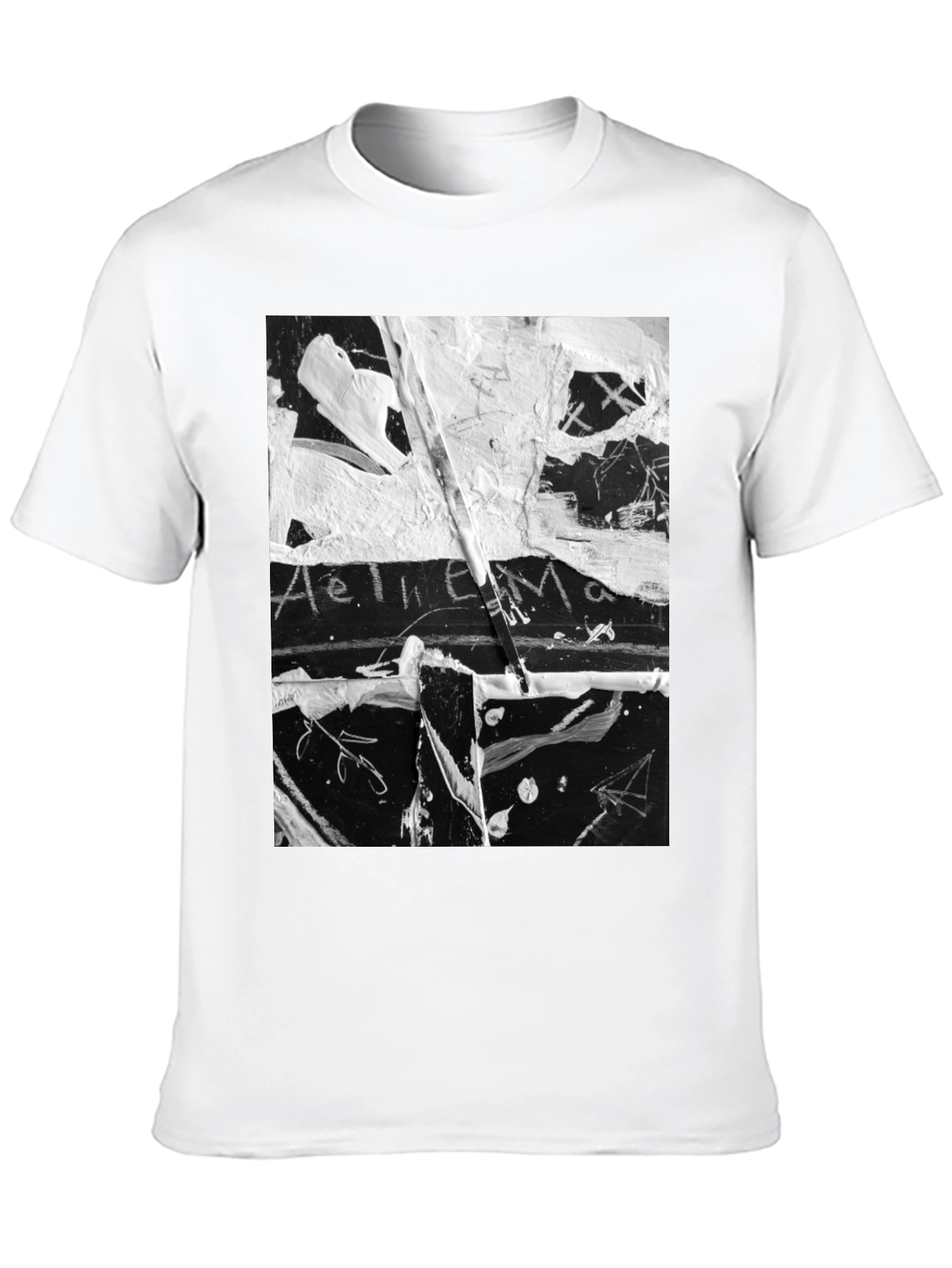 Abstract Art Black T-Shirt: Unique Graphic Tee