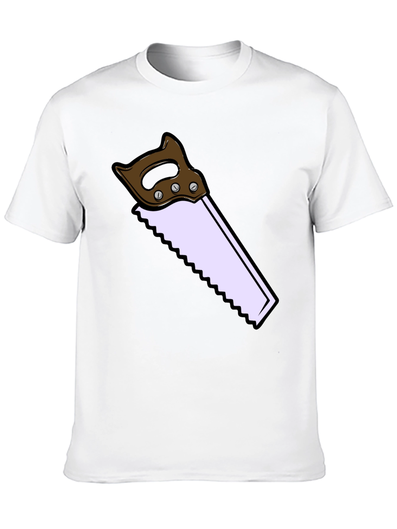 Novelty Saw Graphic T-Shirt - Black