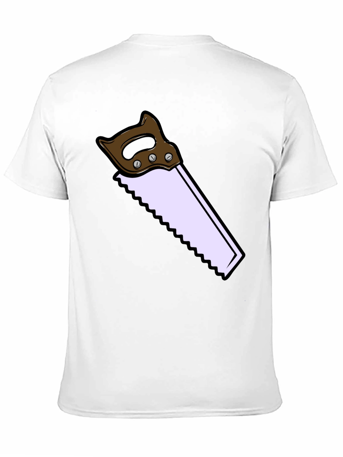 Novelty Saw Graphic T-Shirt - Black