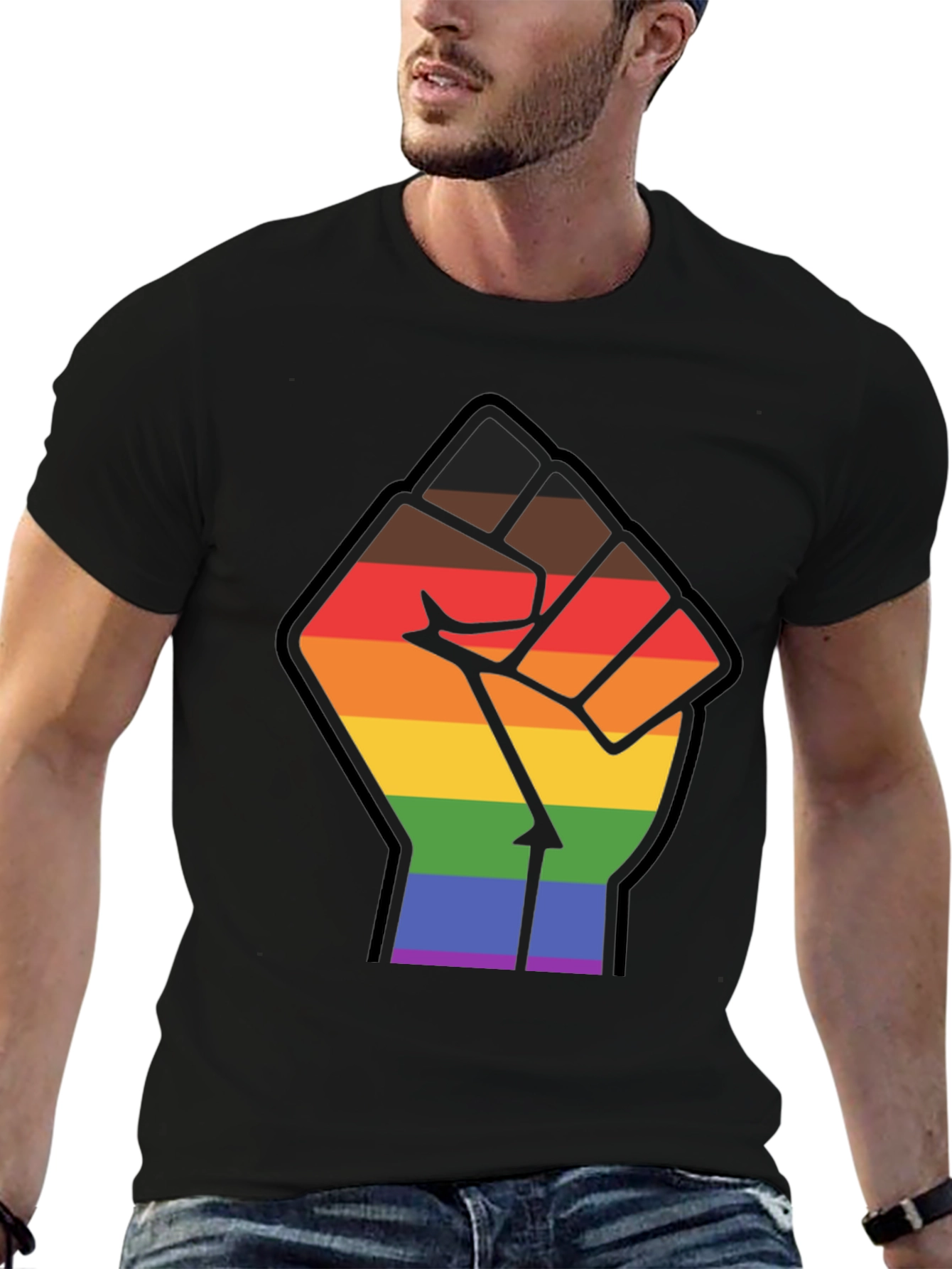 Pride Fist Black T-Shirt