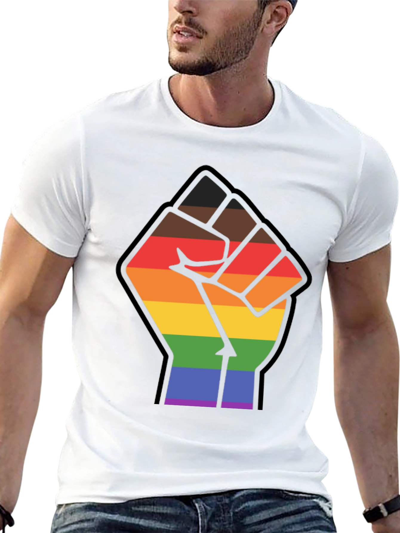 Pride Fist Black T-Shirt