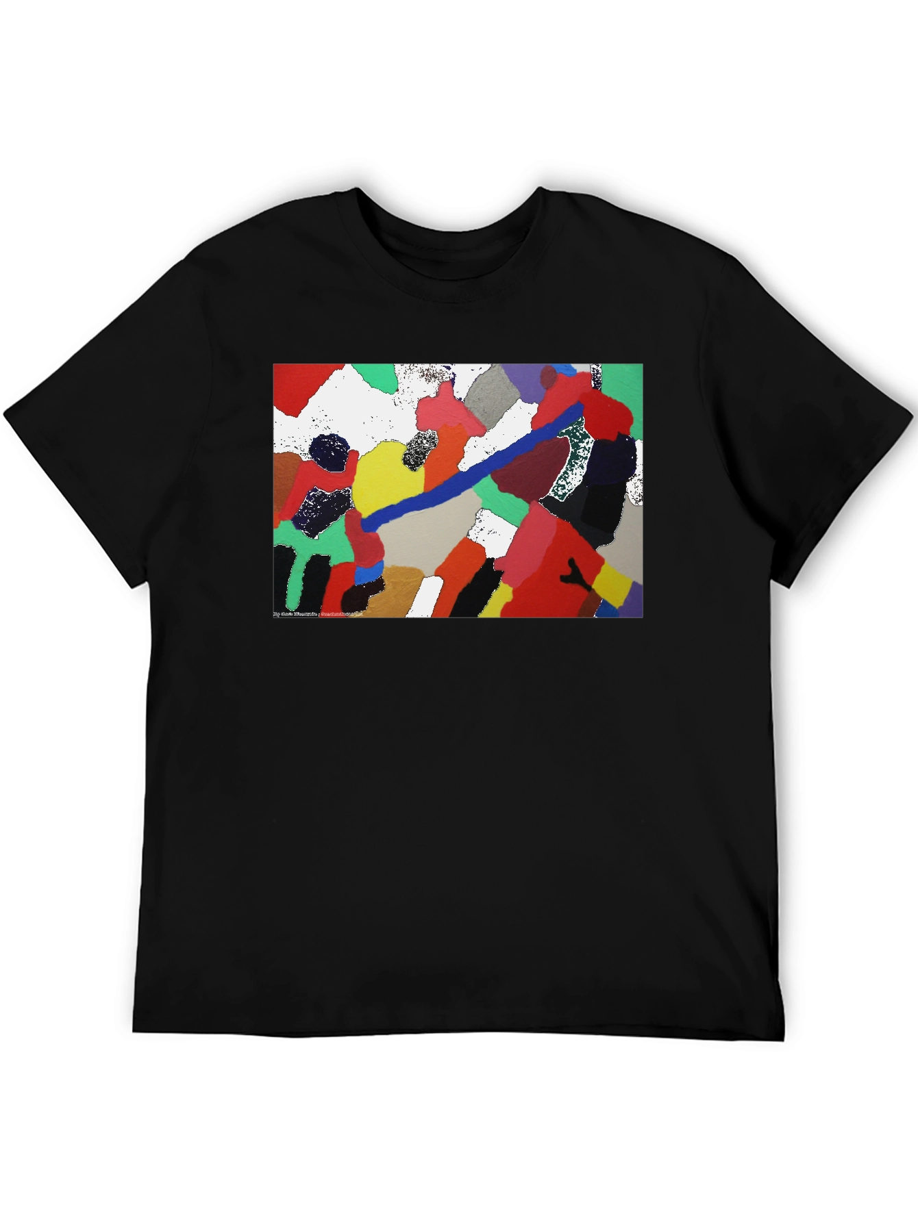 Abstract Art Black T-Shirt