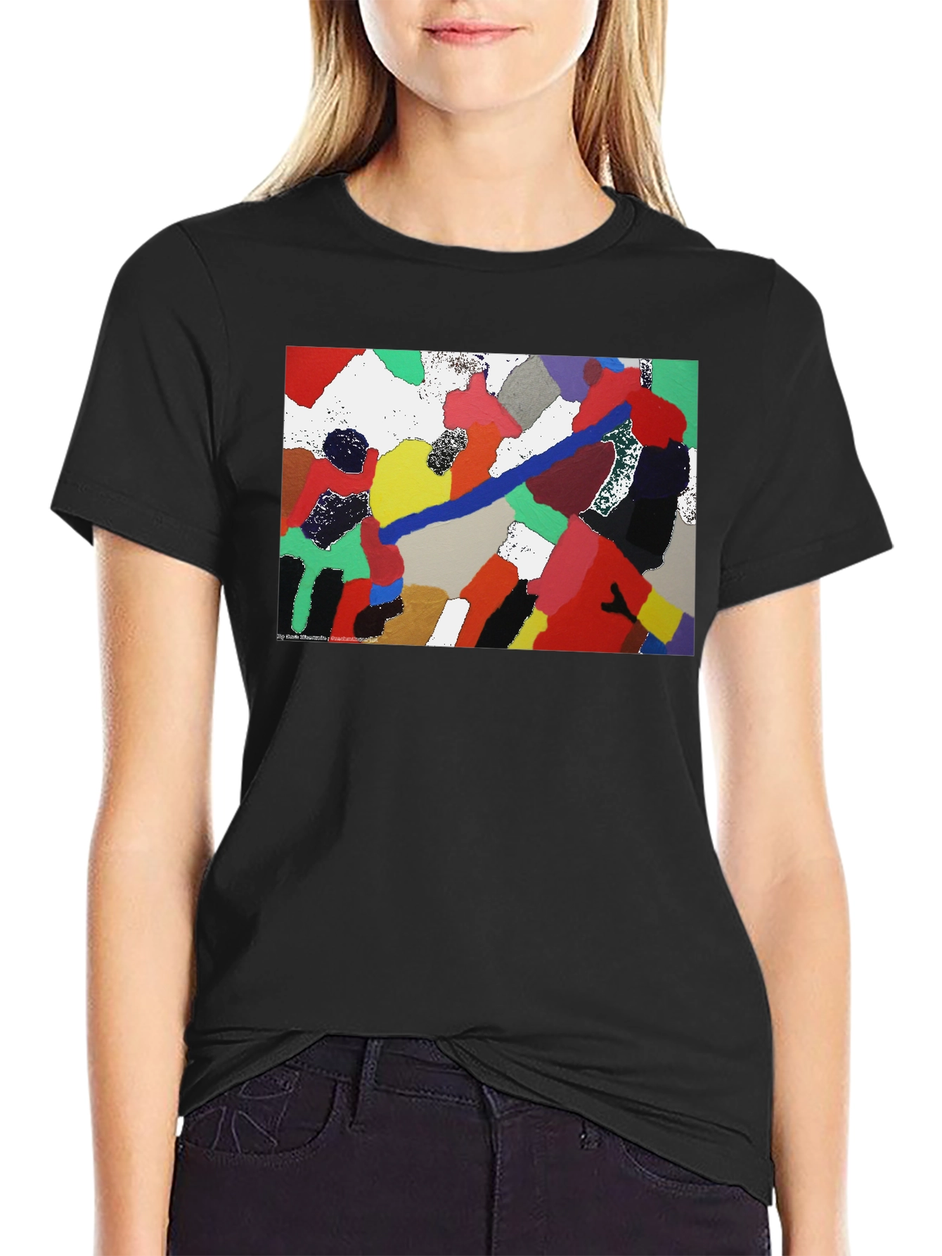 Abstract Art Black T-Shirt